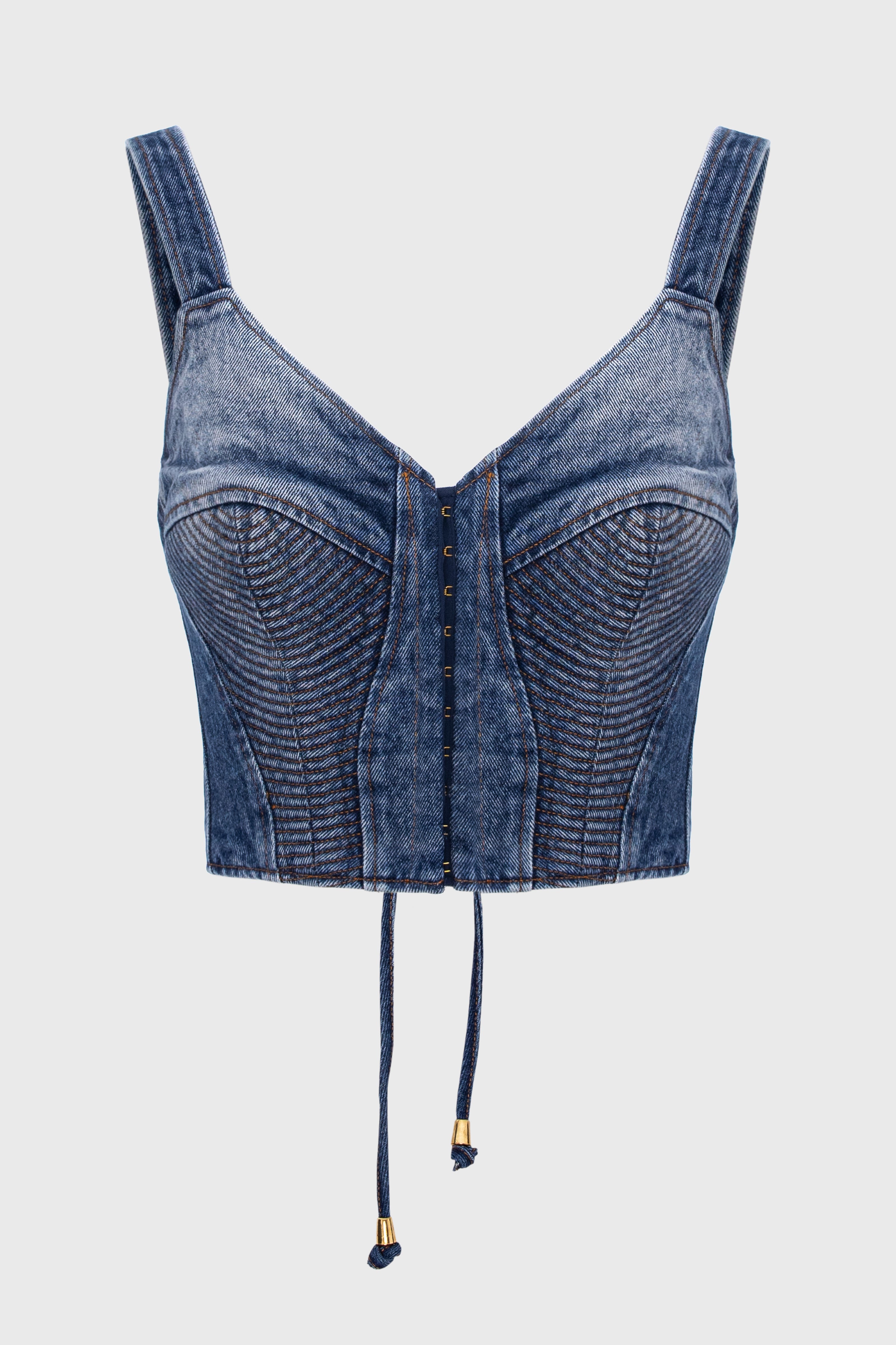 Corset Denim Bra Top