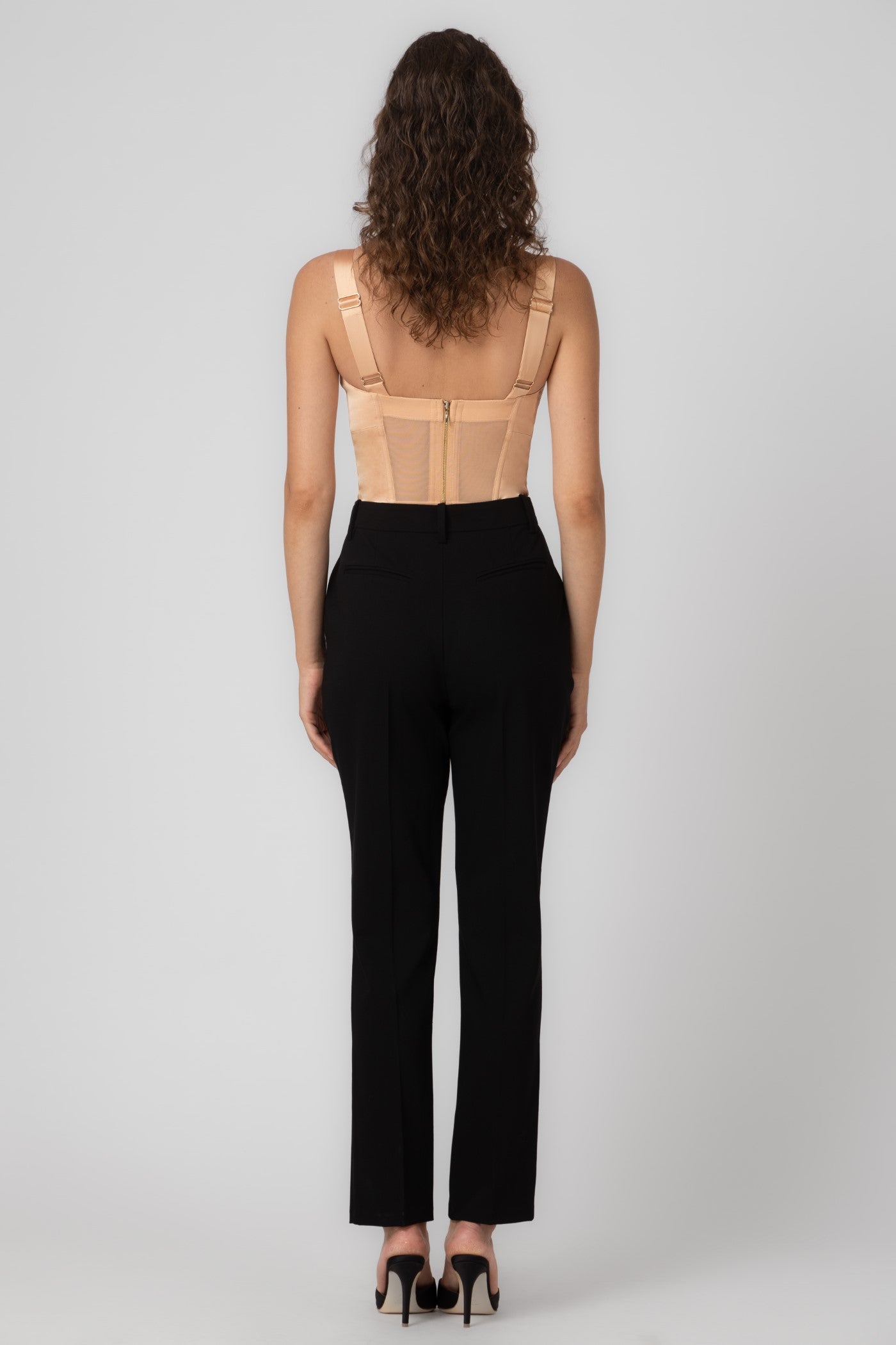Satin Sculpt Bra Top Nude
