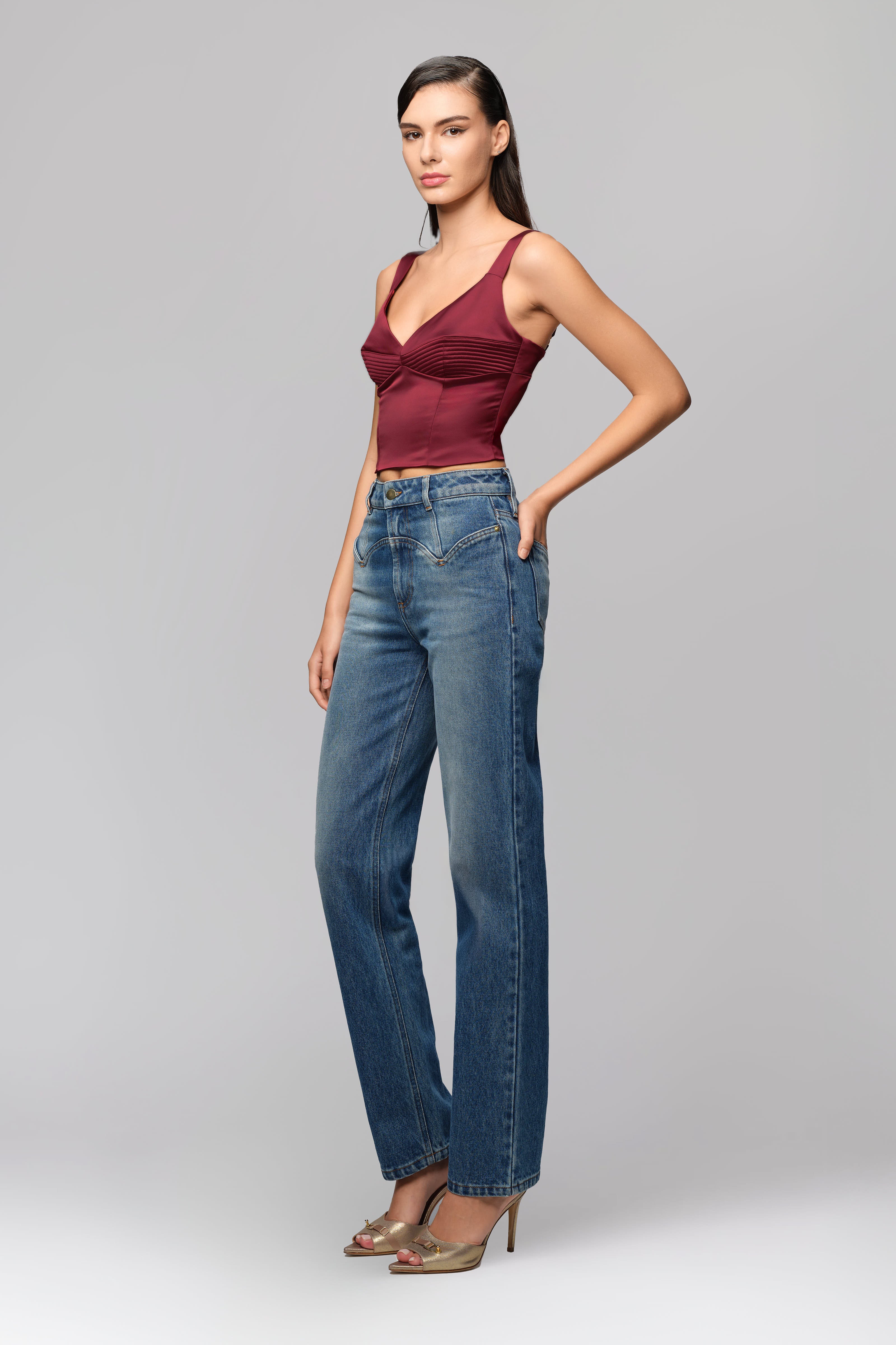 Haze Corset Wine