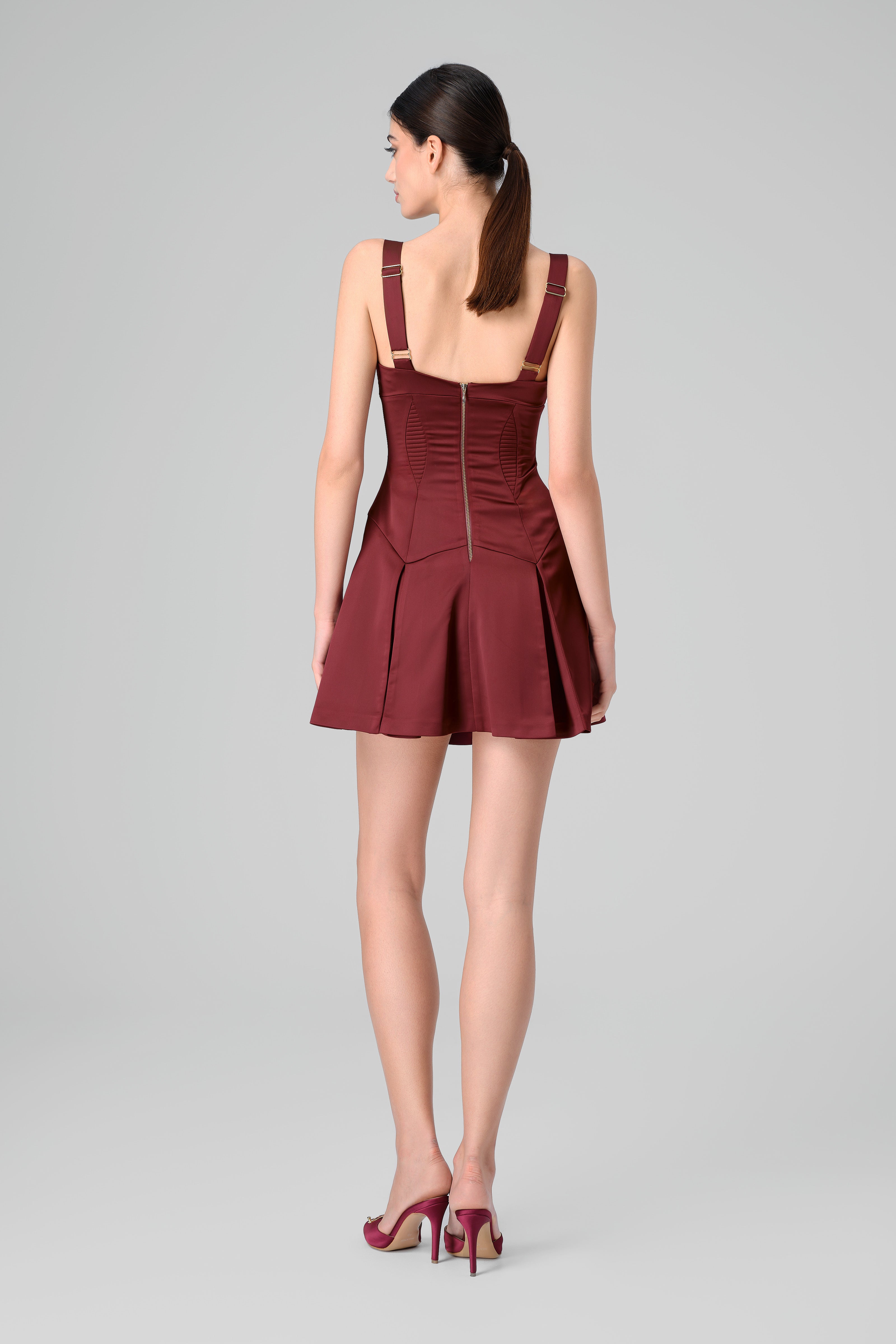 Haze Mini Dress Wine