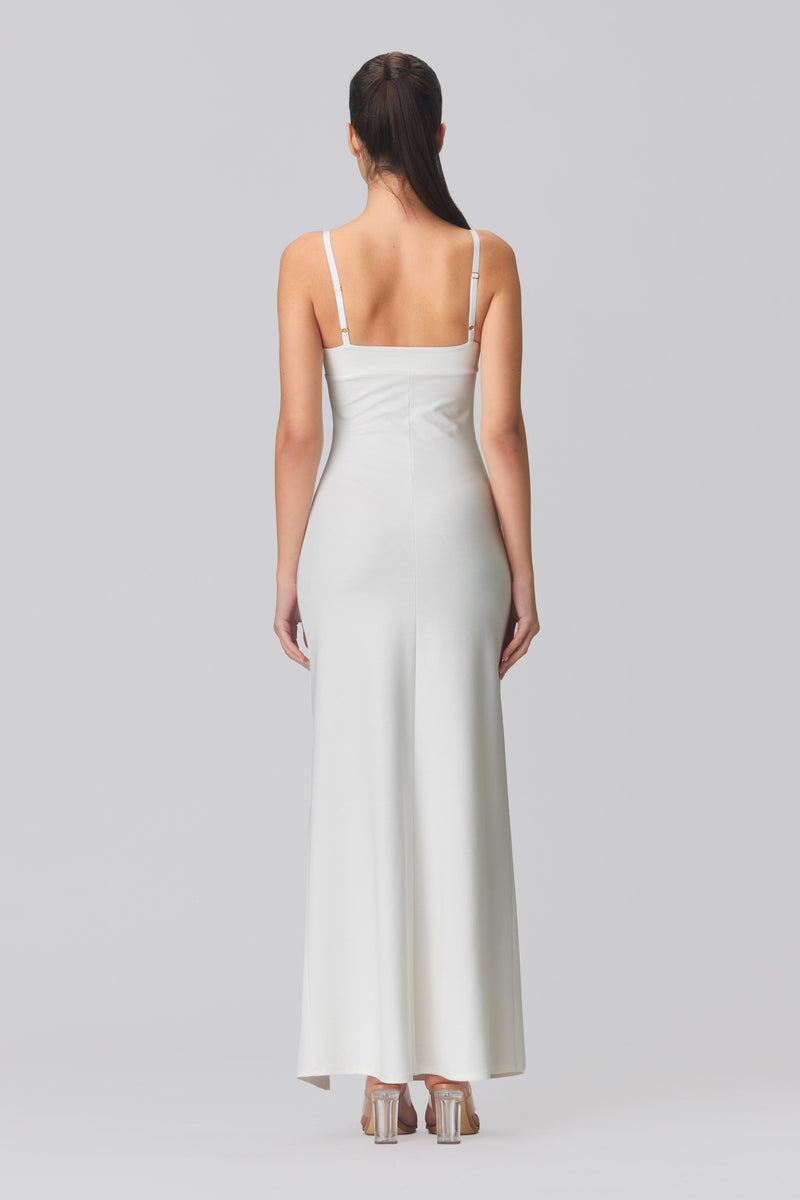 Skin Long Dress White
