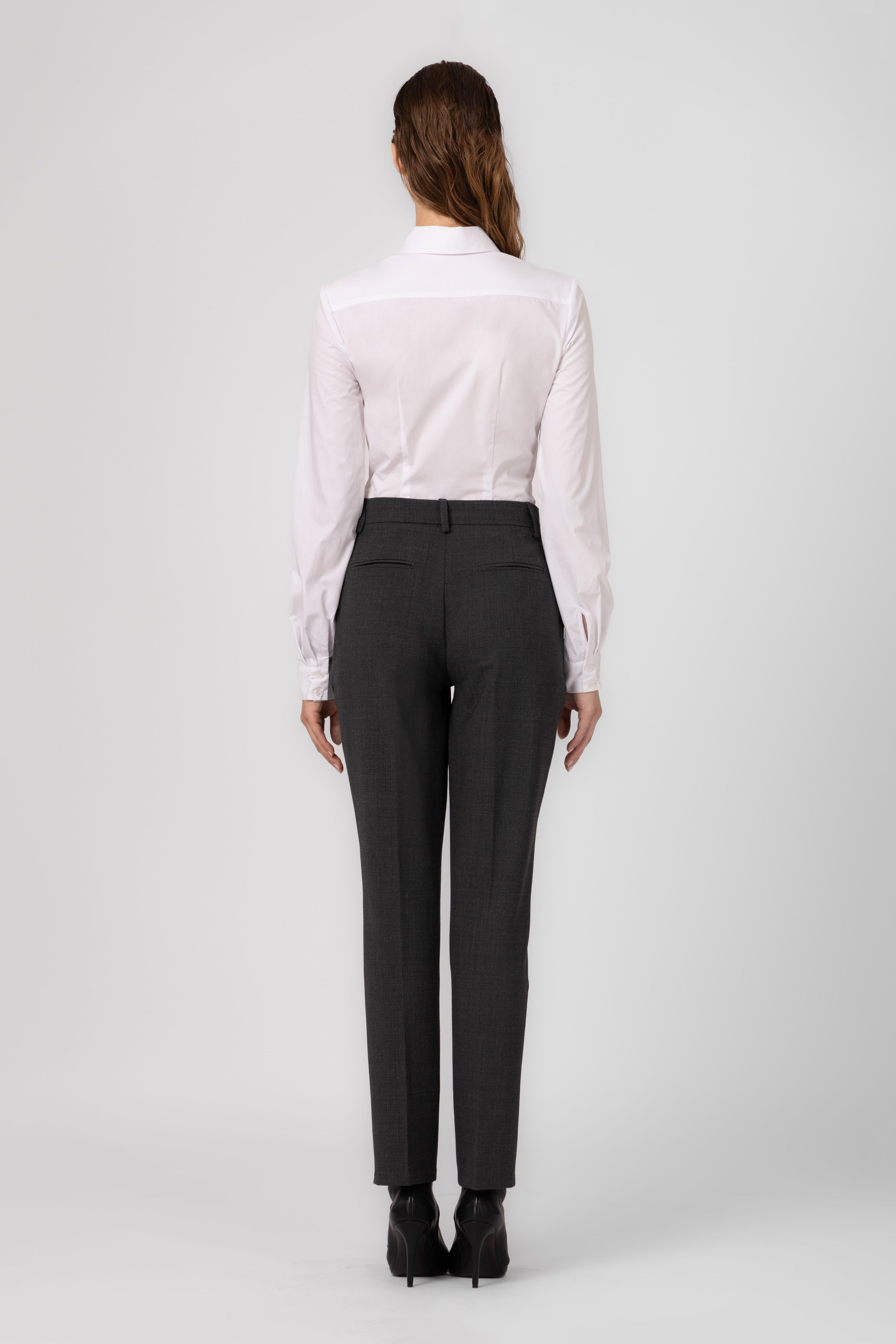 Formal Wool Trousers Gray