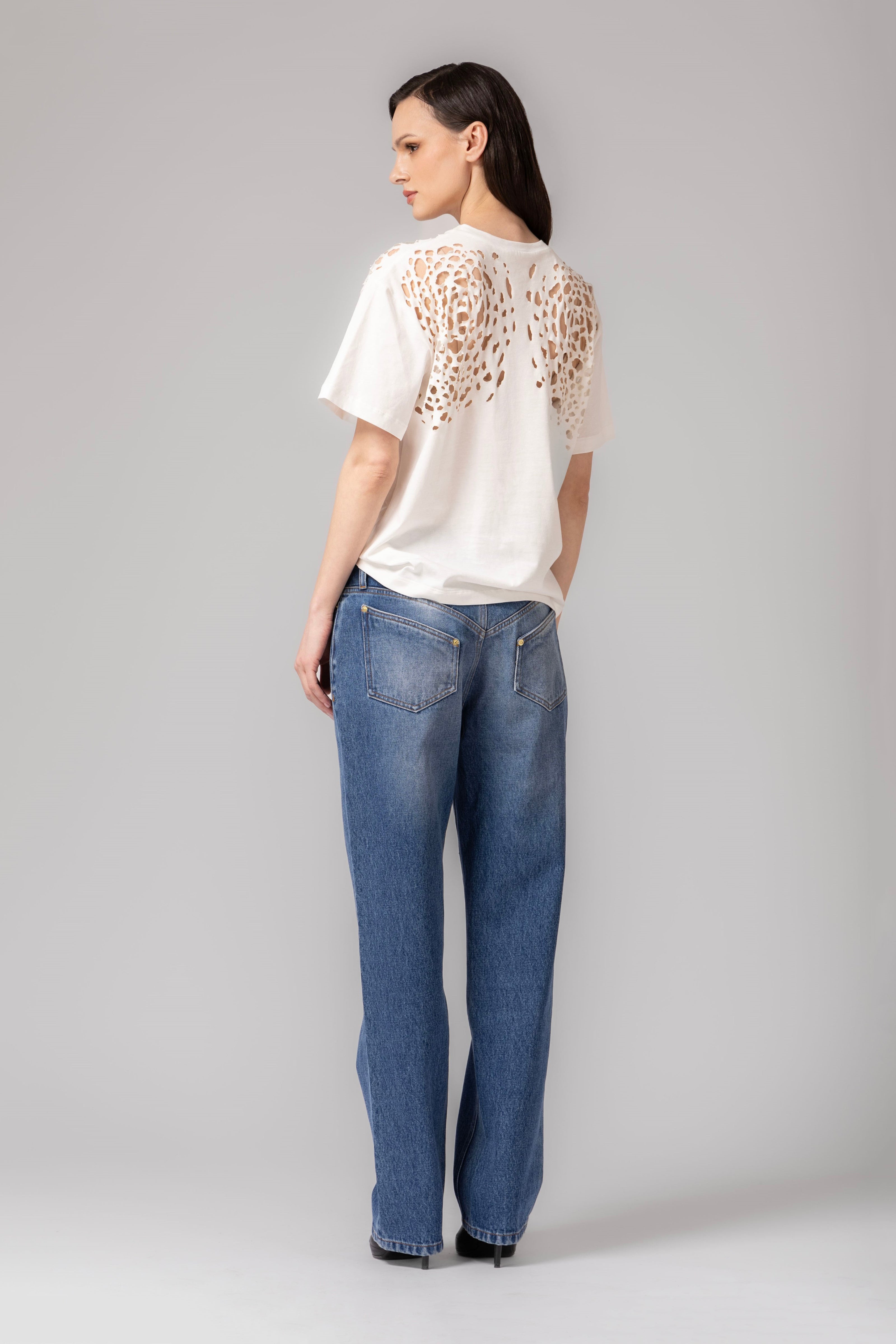 Tricou alb din bumbac Corrosive