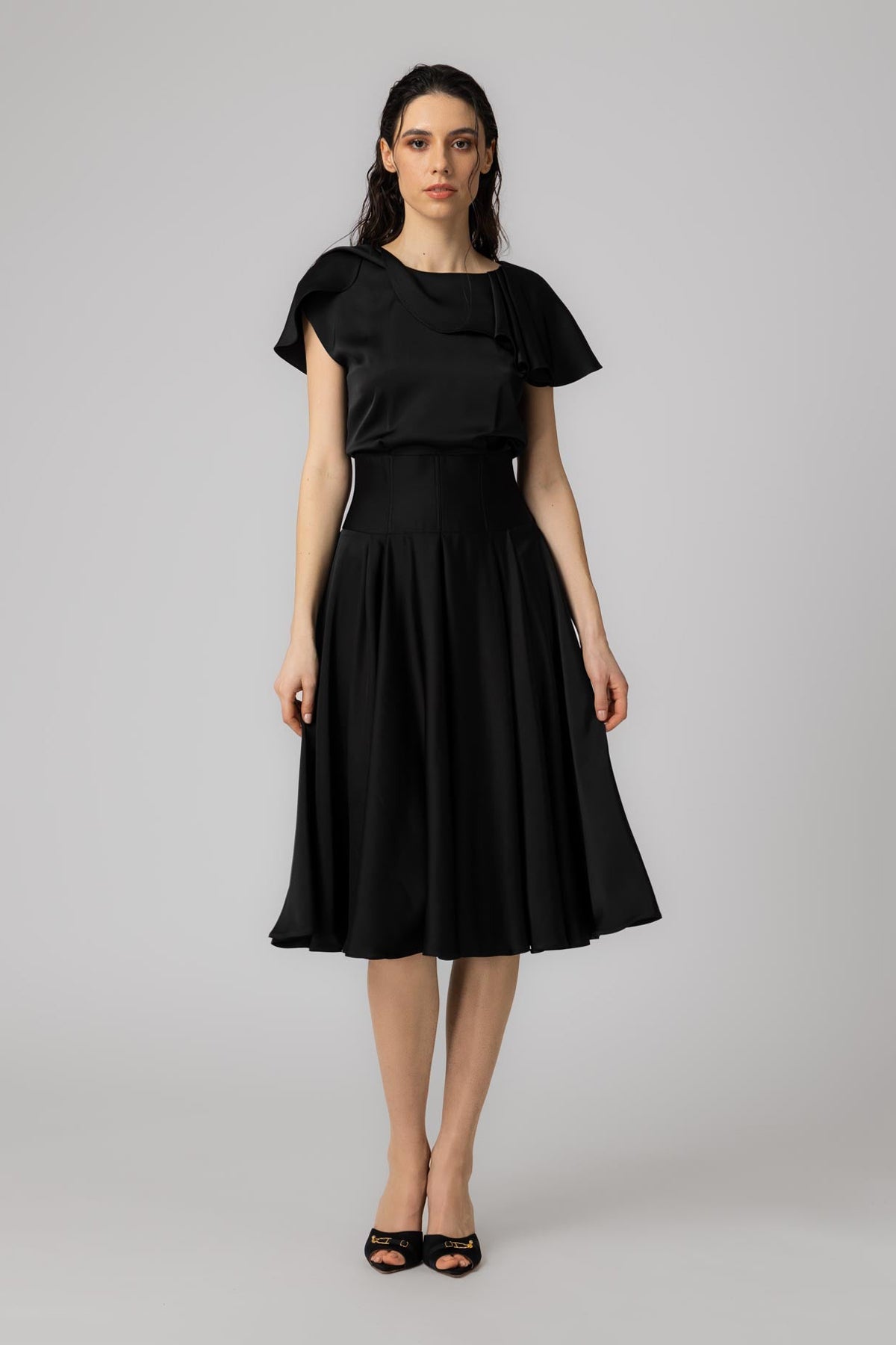 Flap Dress Black