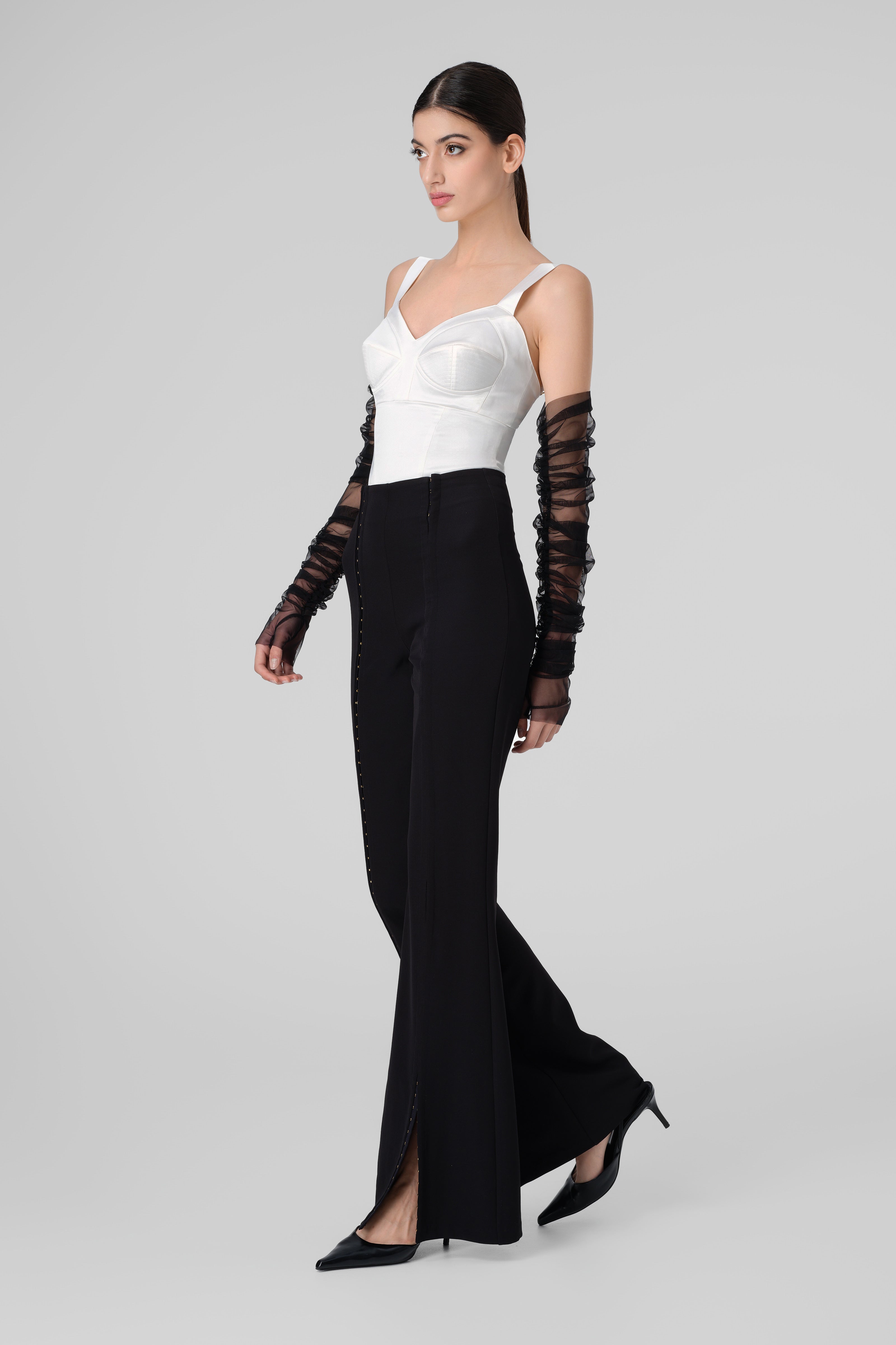 Satin Sculpt Corset White