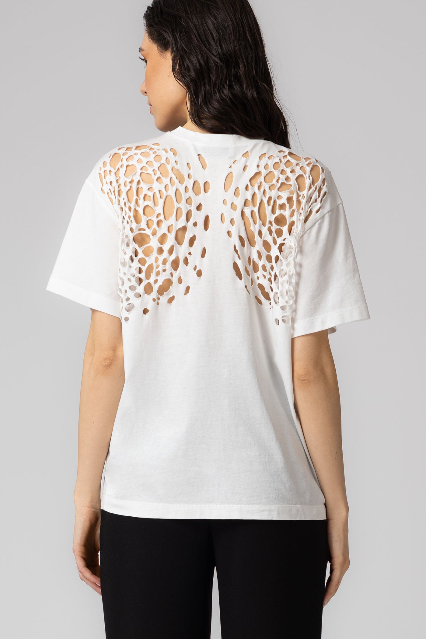 Tricou alb din bumbac Corrosive