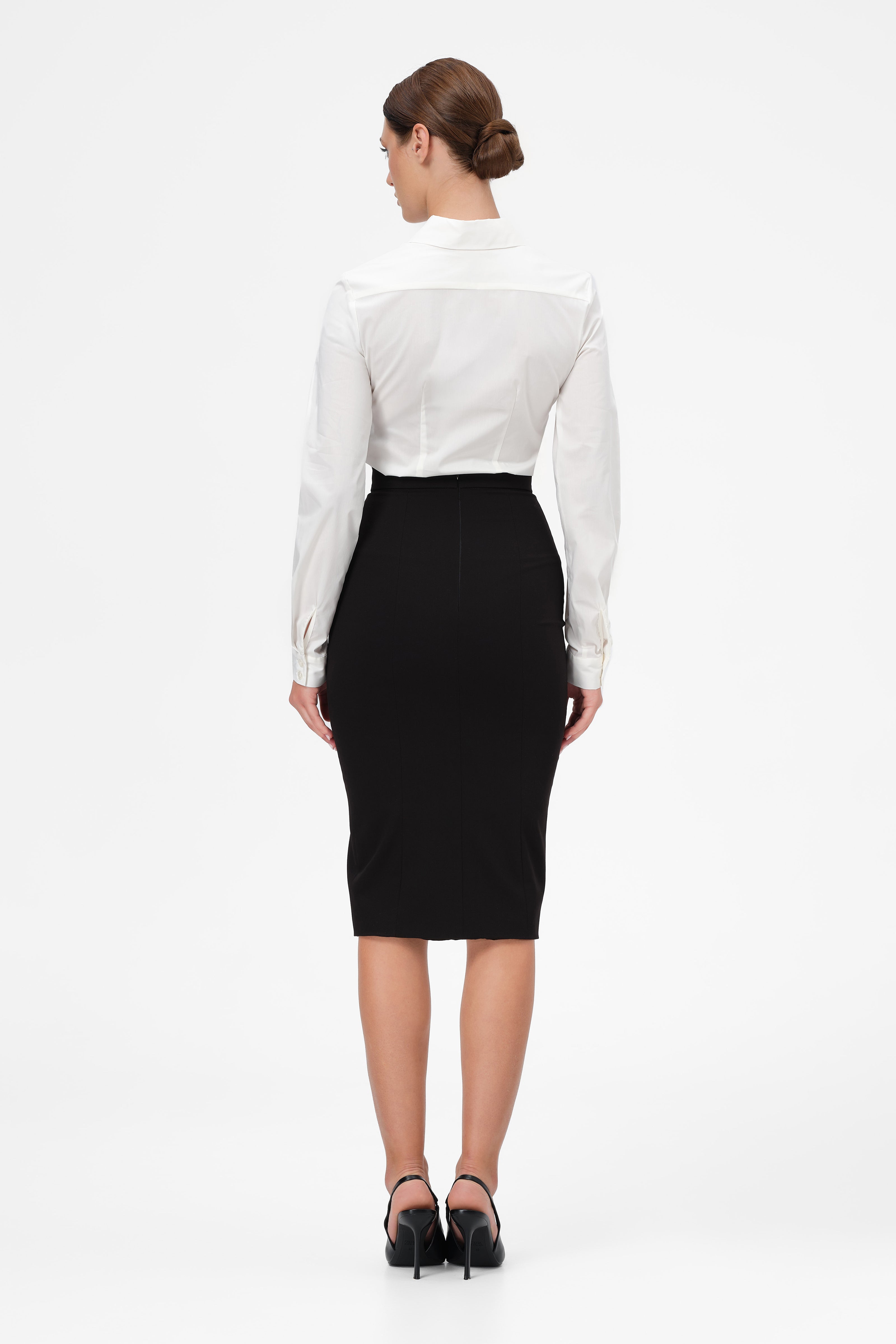 Camasa alba din poplin Androgyn