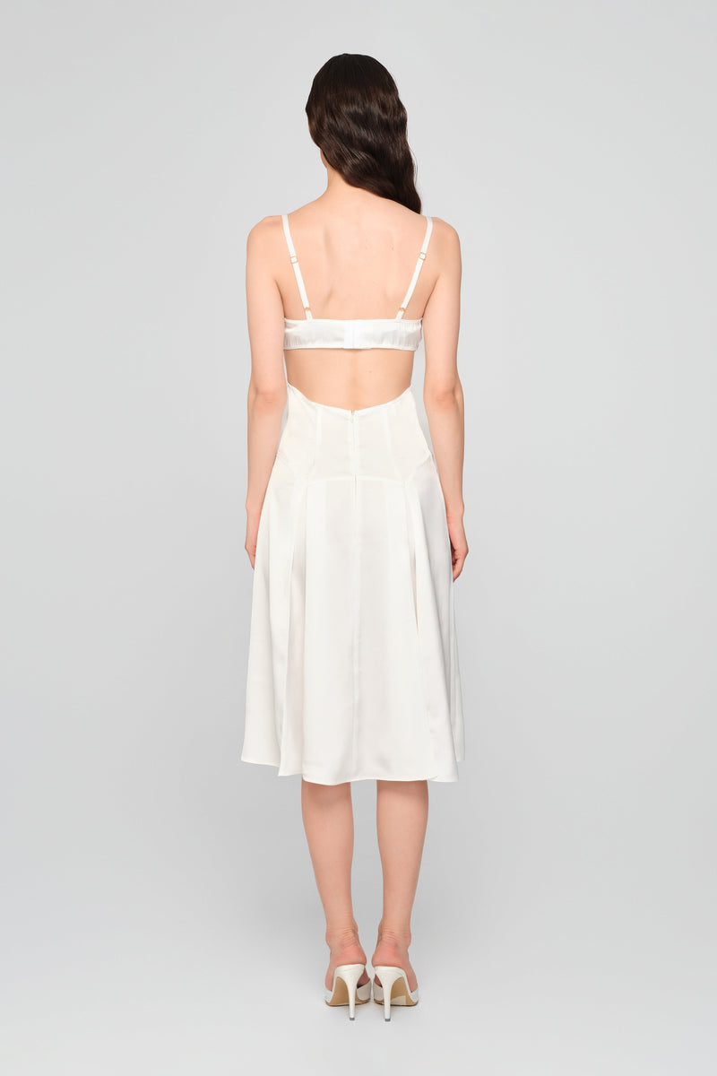Escapade Midi Dress White