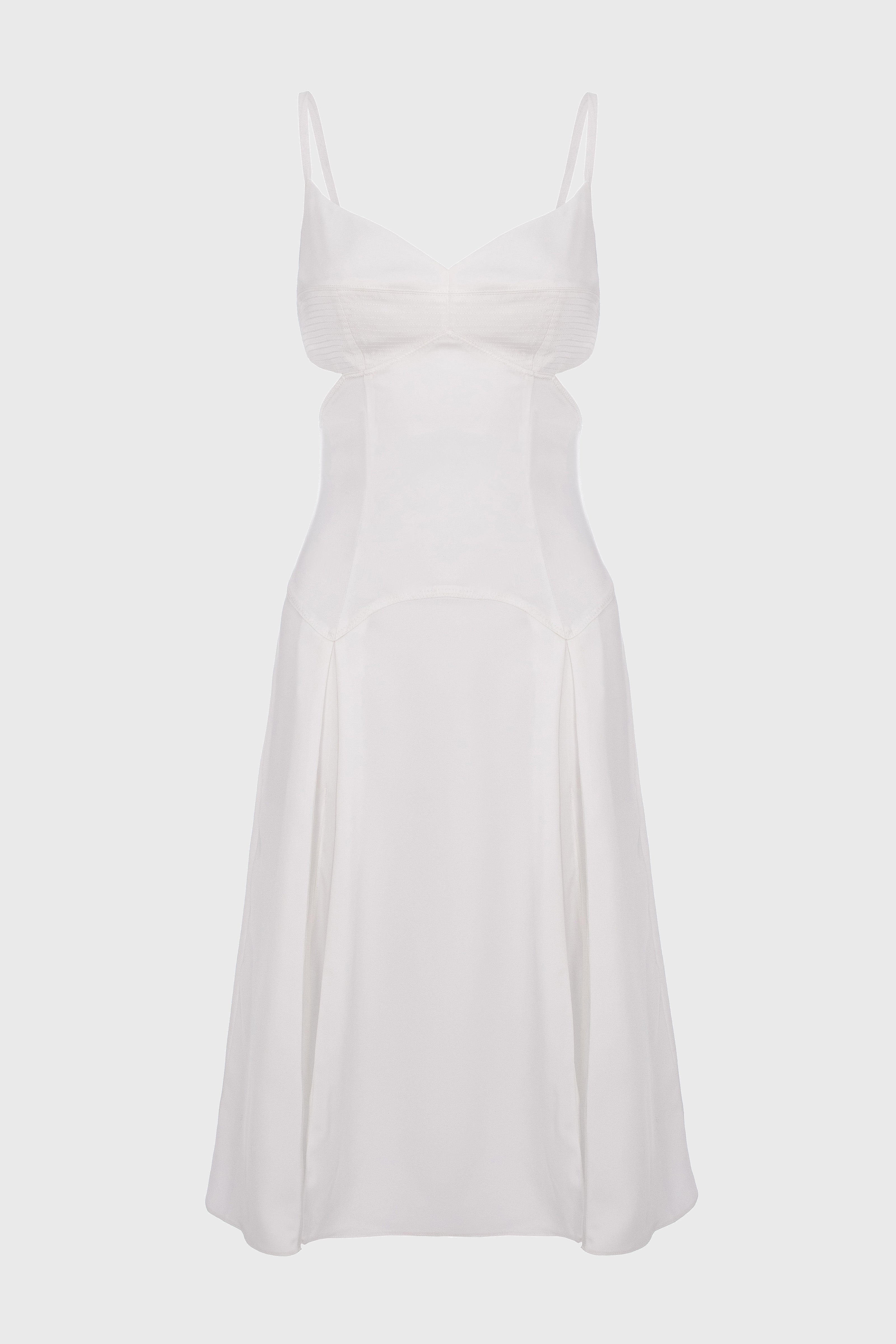 Escapade Midi Dress White