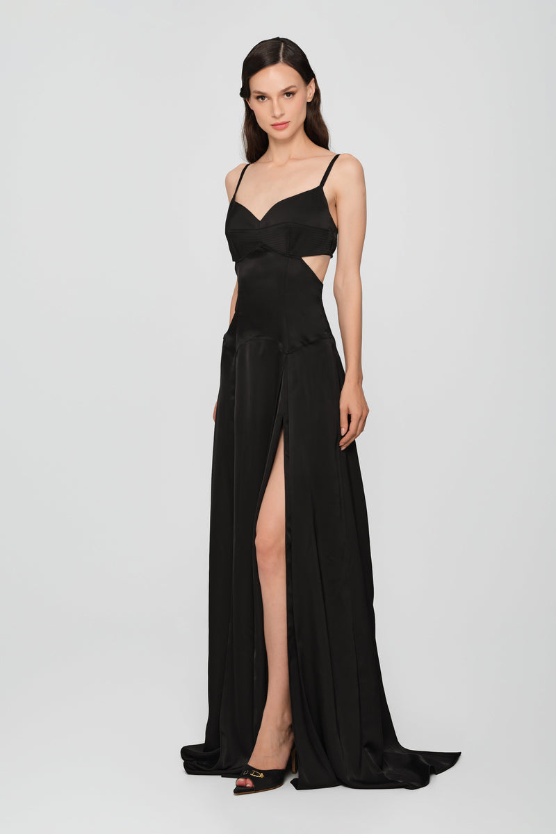 Escapade Long Dress Black