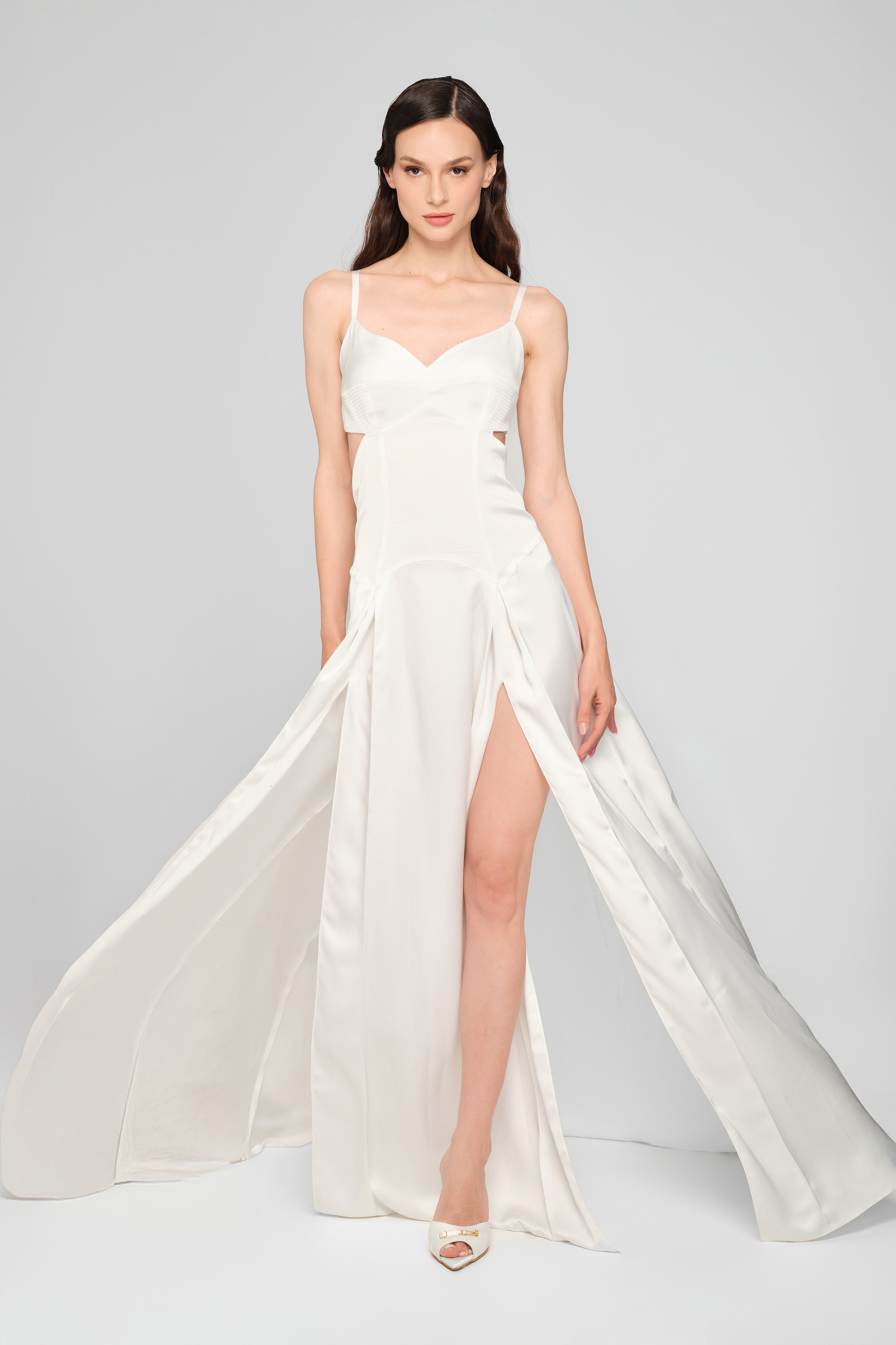 Escapade Long Dress White