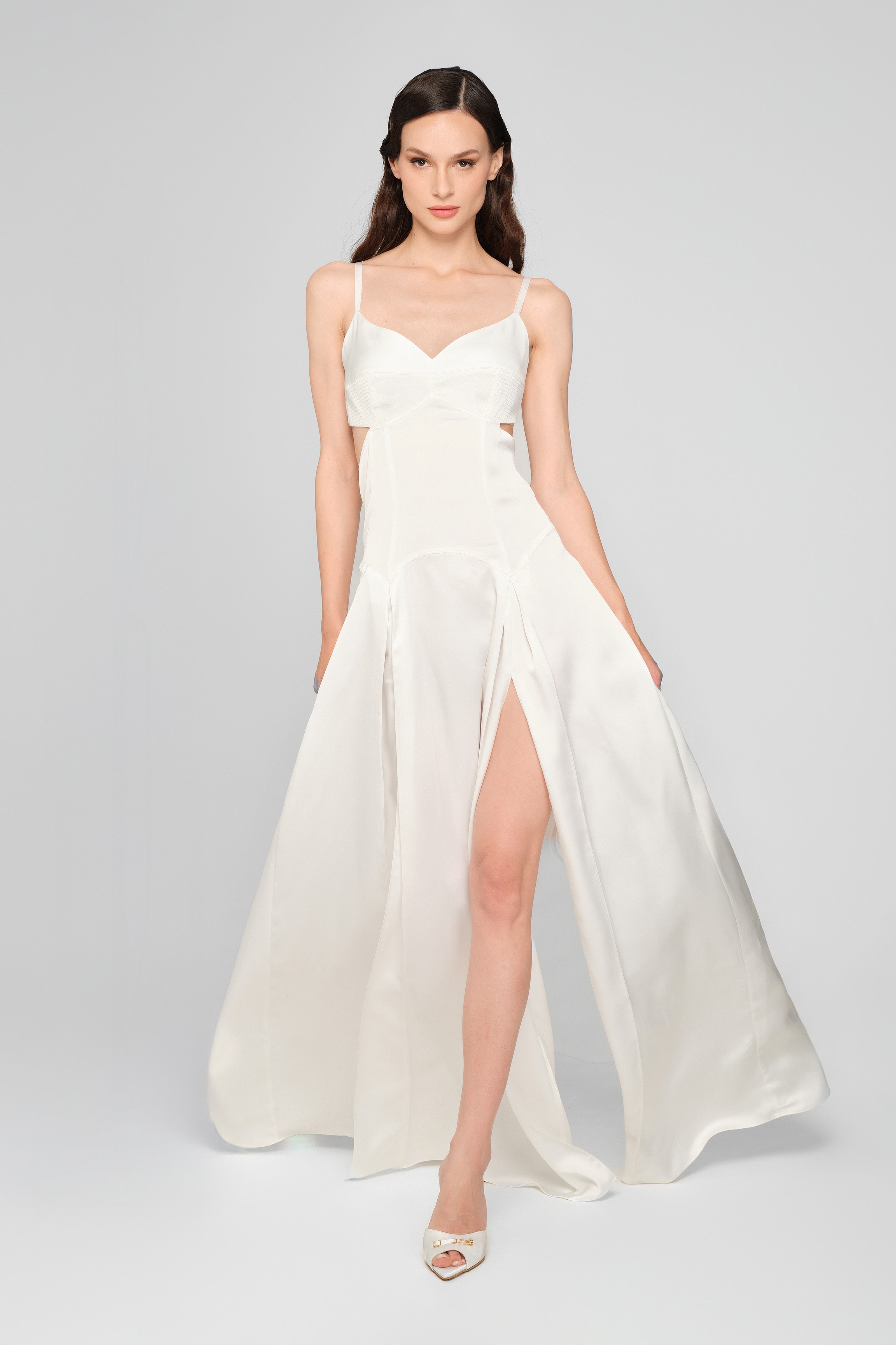 Escapade Long Dress White