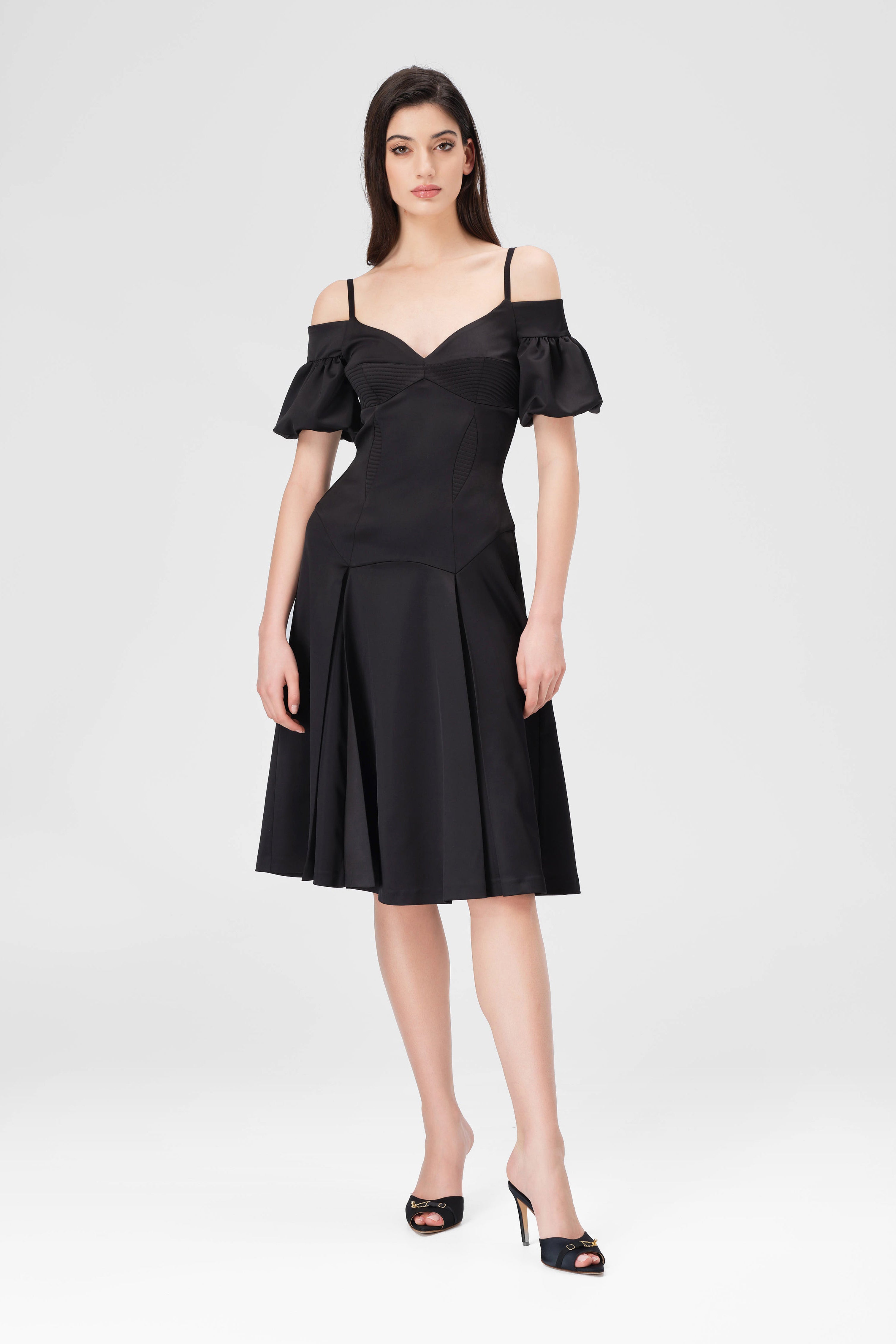 Haze Sleeve Dress Black