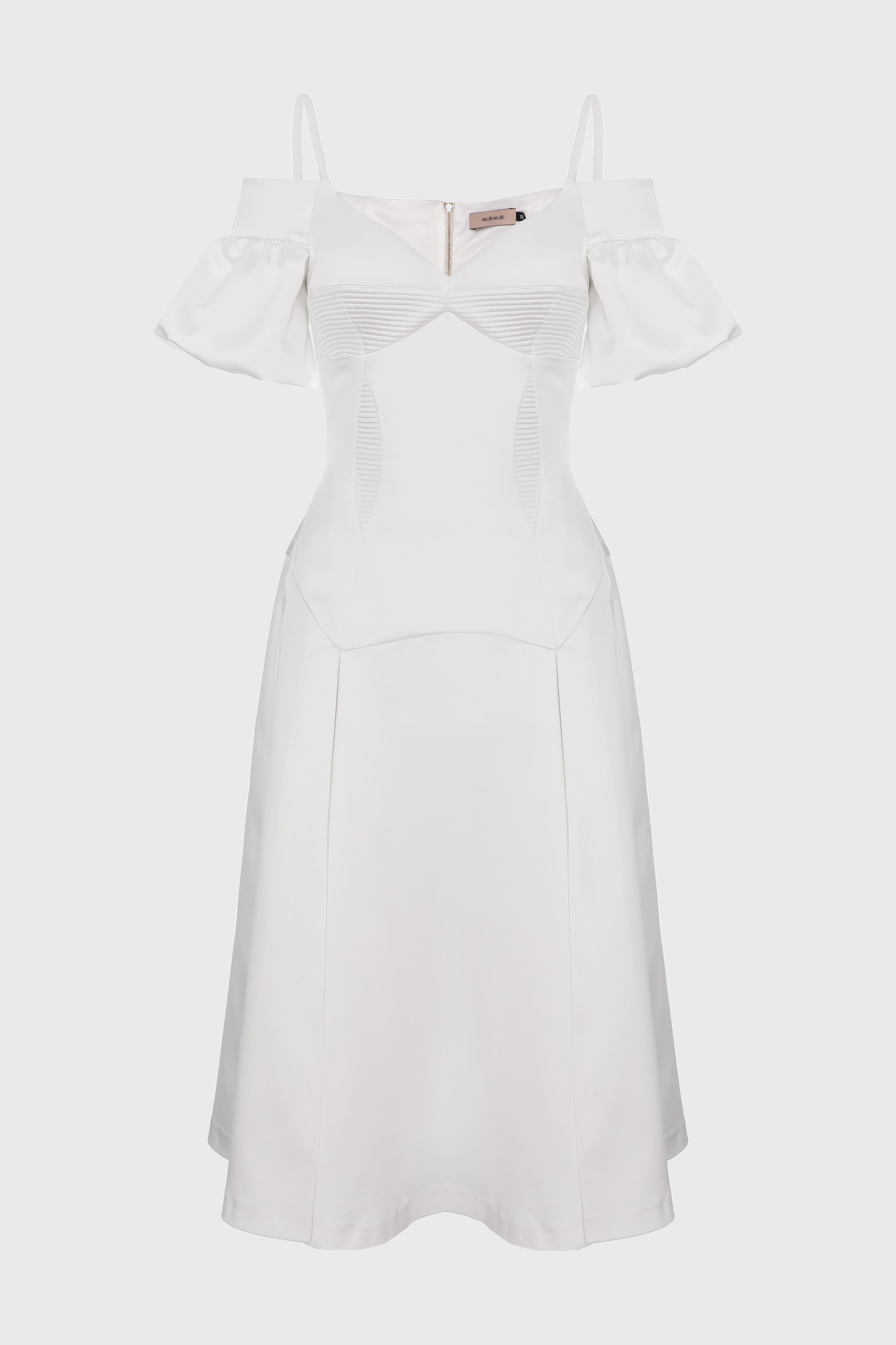 Haze Sleeve Dress White
