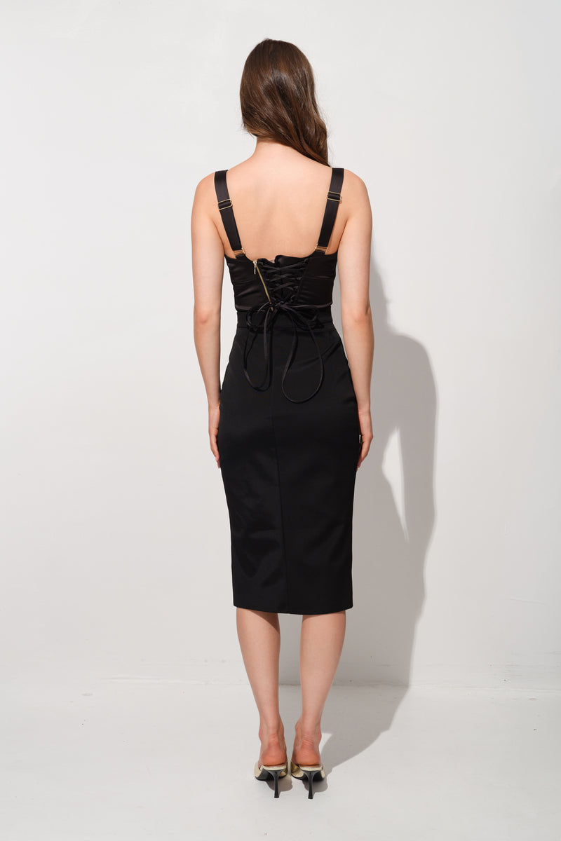 Sculpt Lacing Corset Black