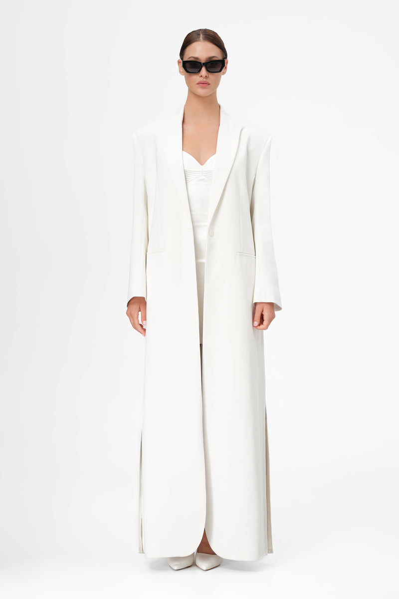 Urban Long Blazer White