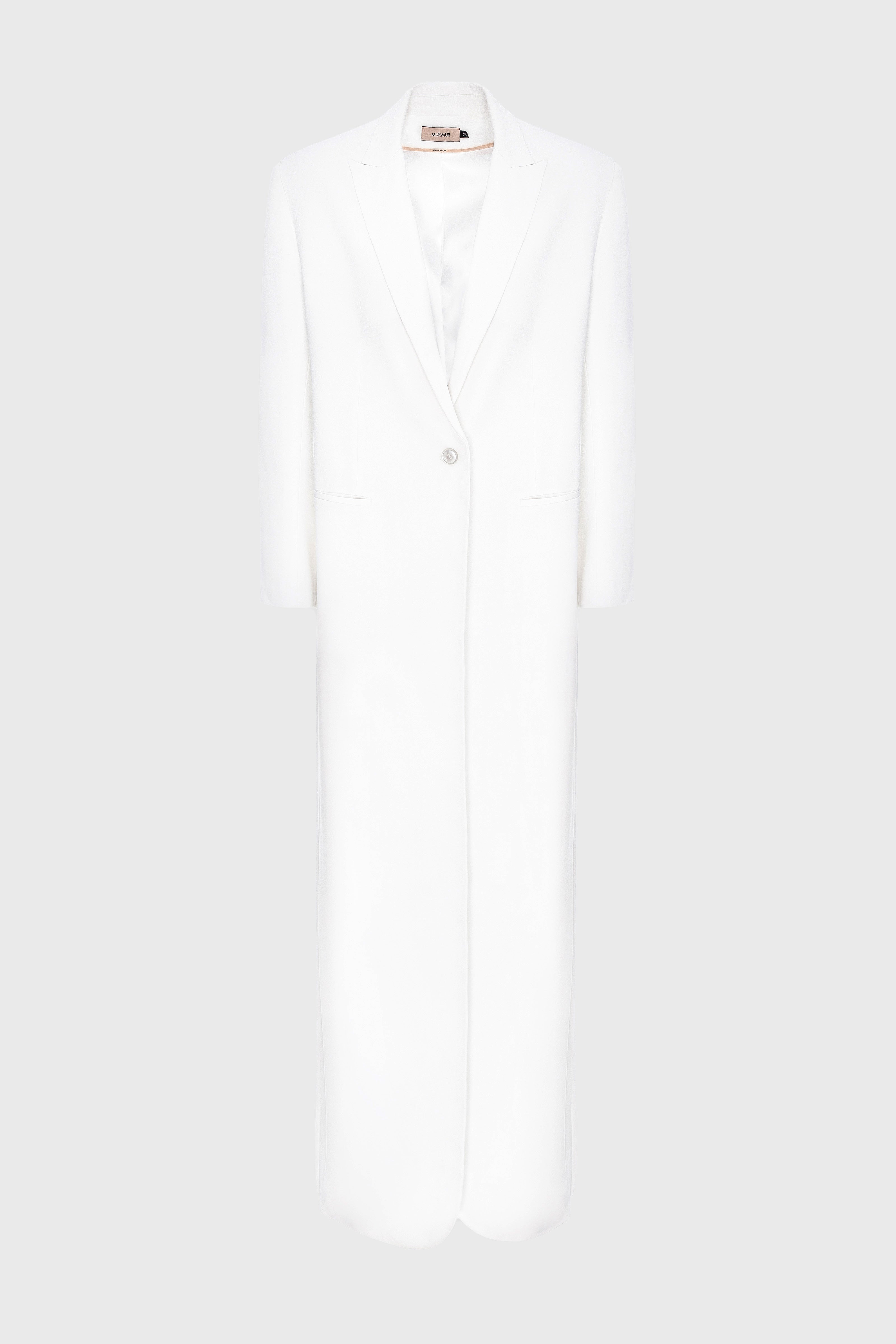 Urban Long Blazer White