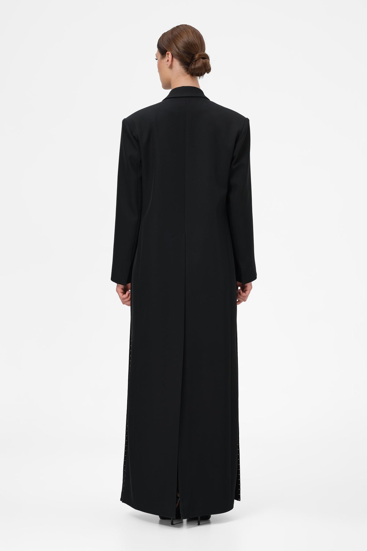 Urban Wool Long Blazer Black