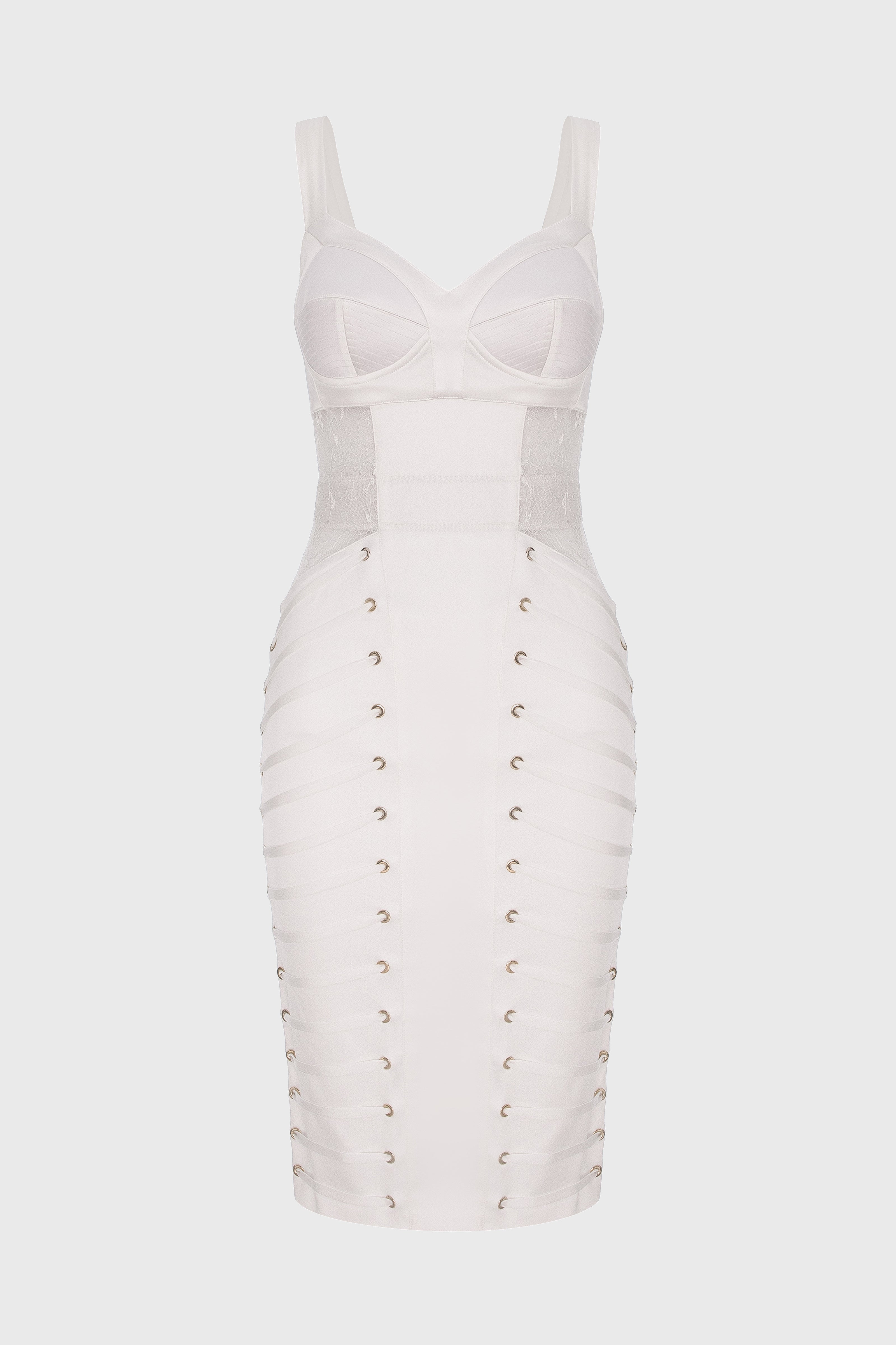 Zest Midi Dress White