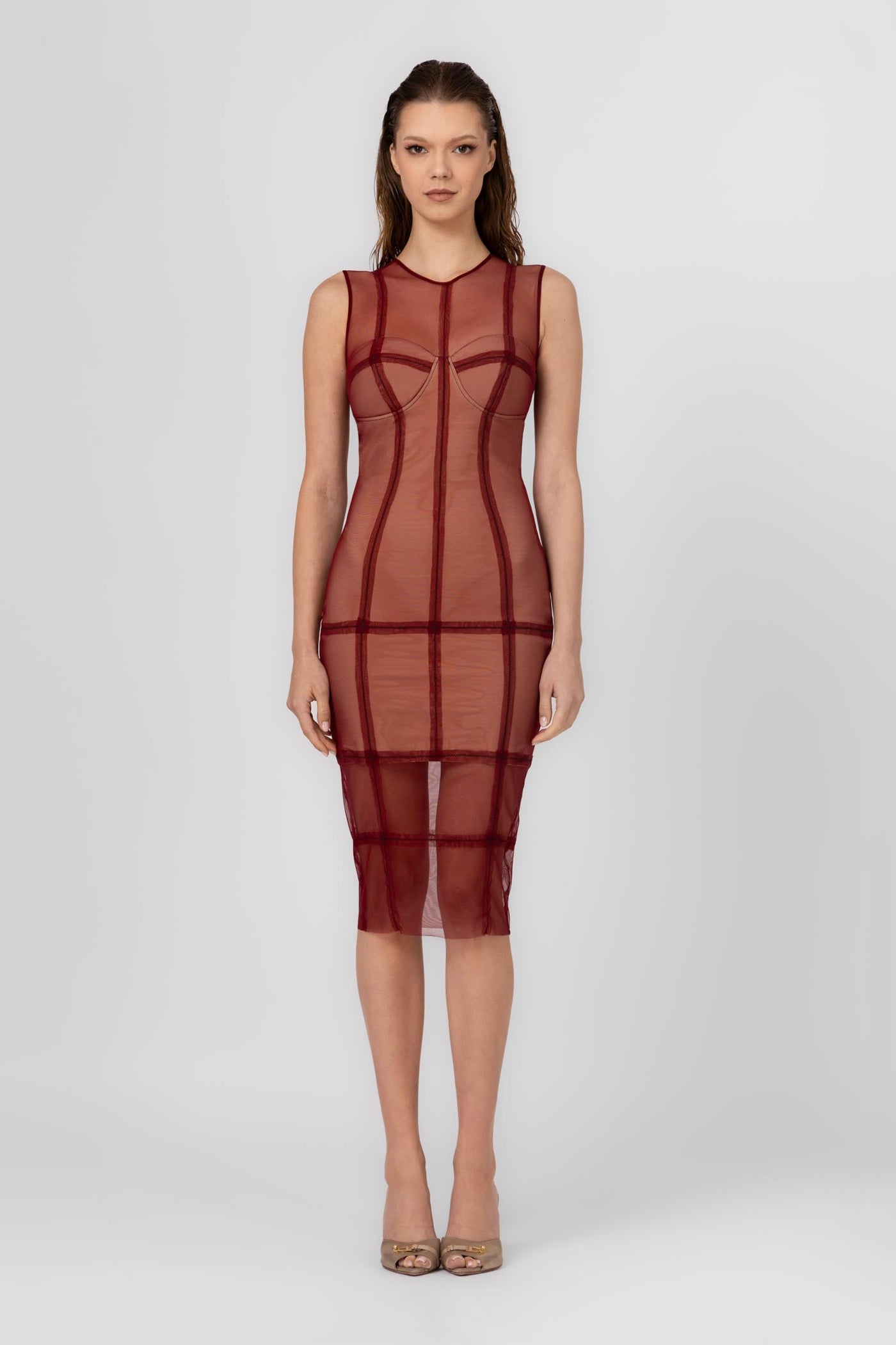 Figure Dress Wine
