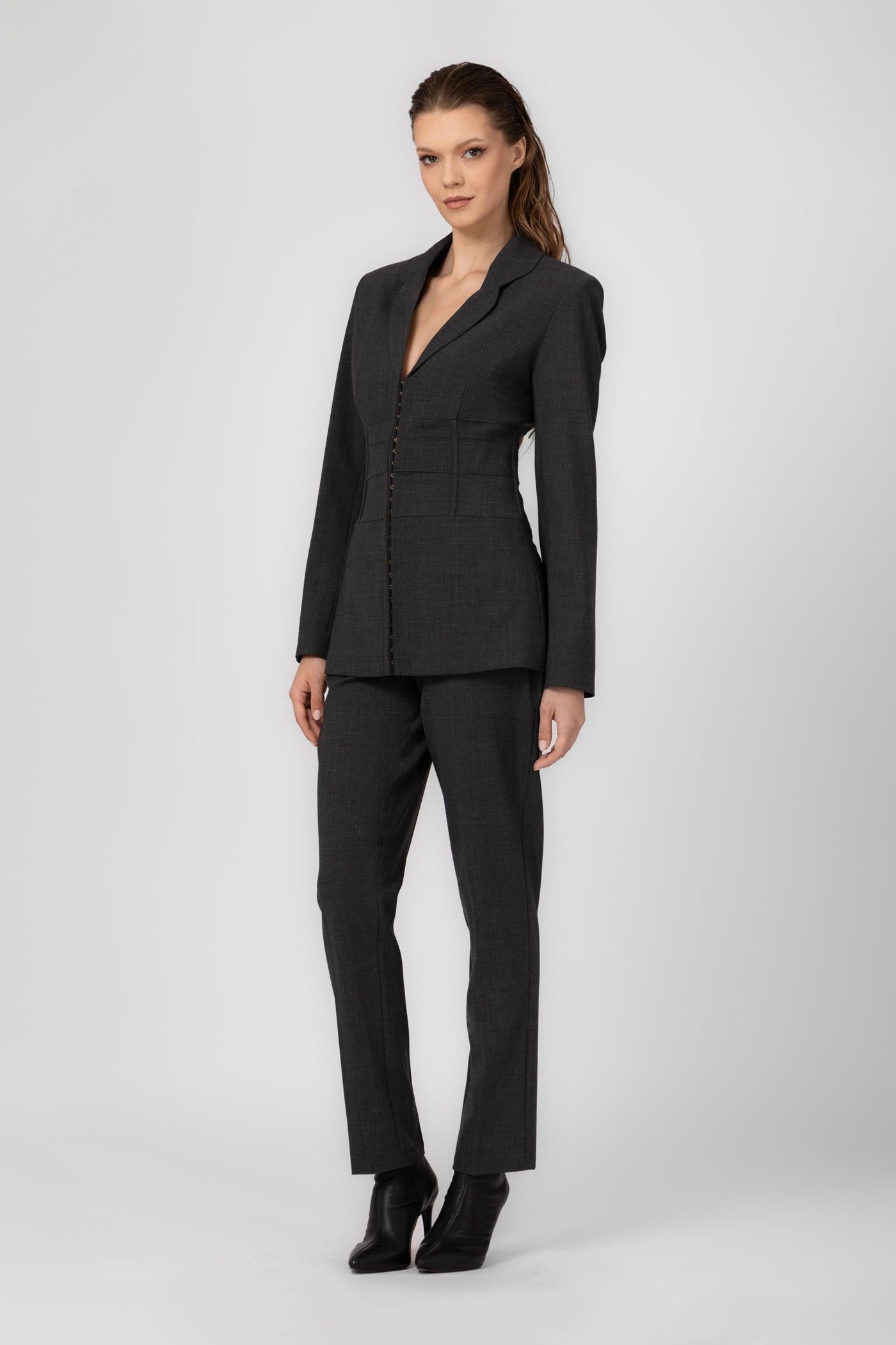 Tomboy Wool Trousers Gray