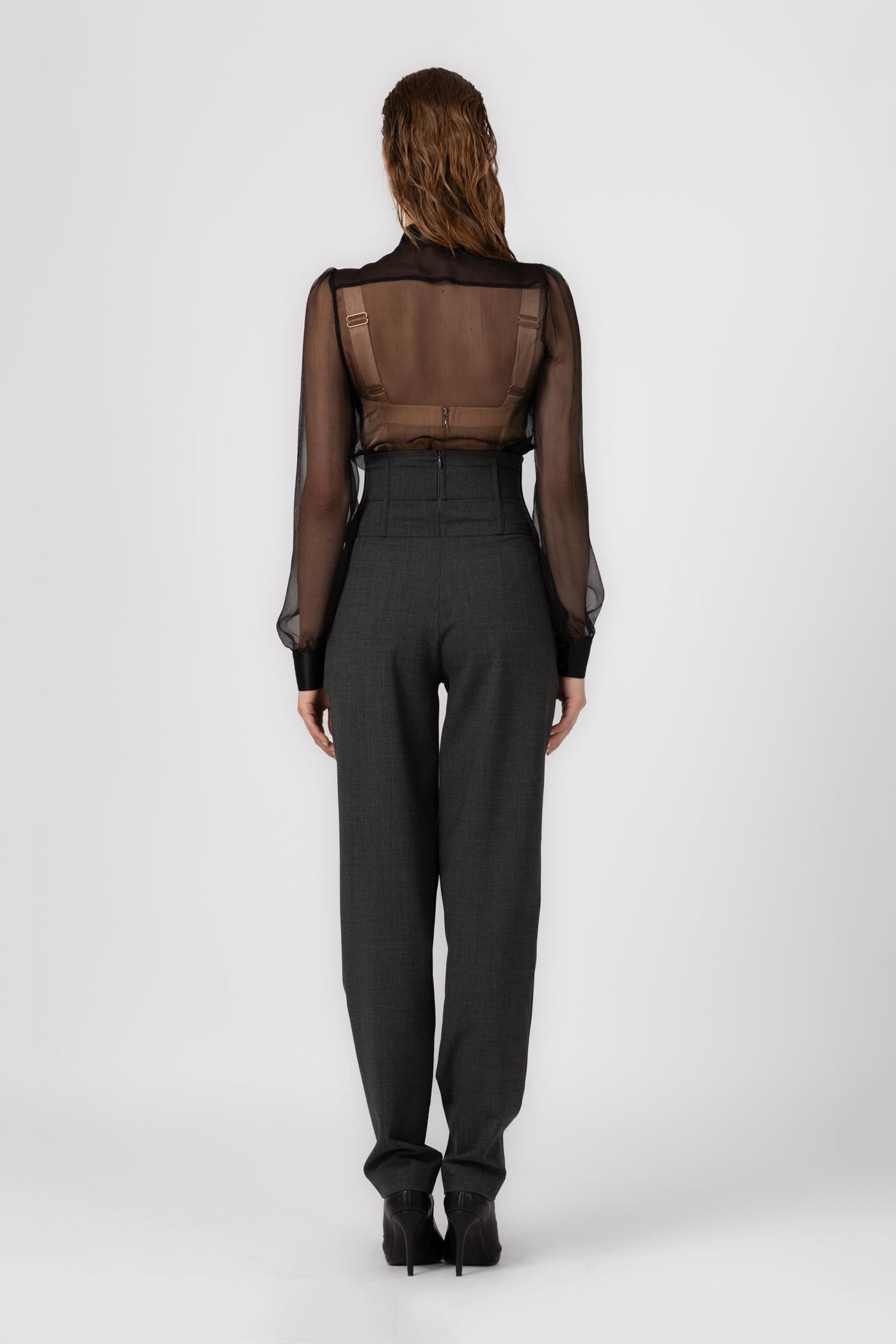 Tomboy Wool Trousers Gray