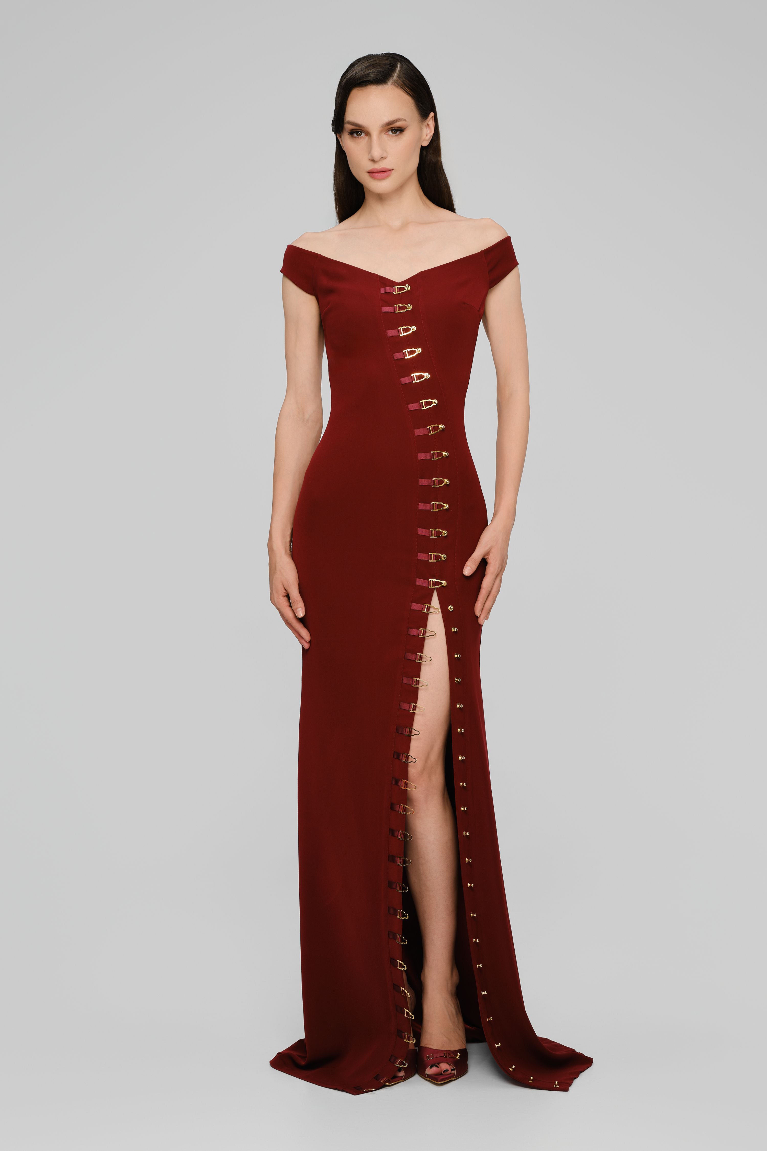 Ivy Long Dress Wine