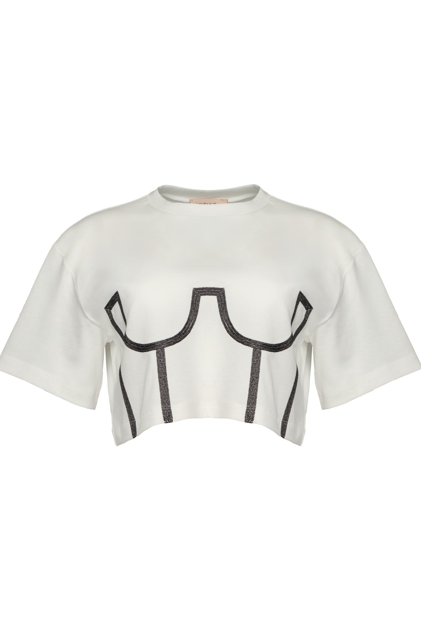 Draft Cropped T-Shirt White