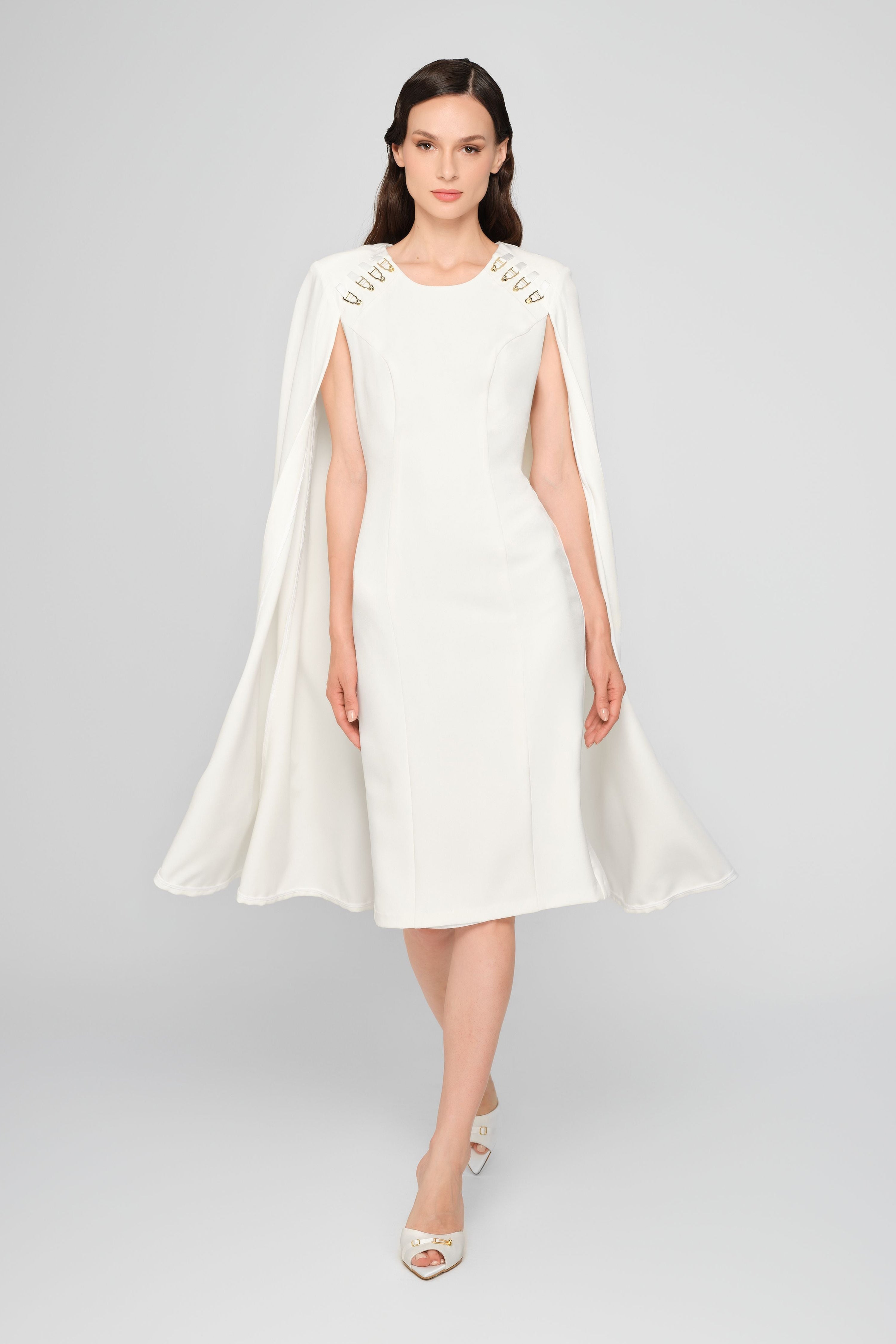 Mantle Dress White