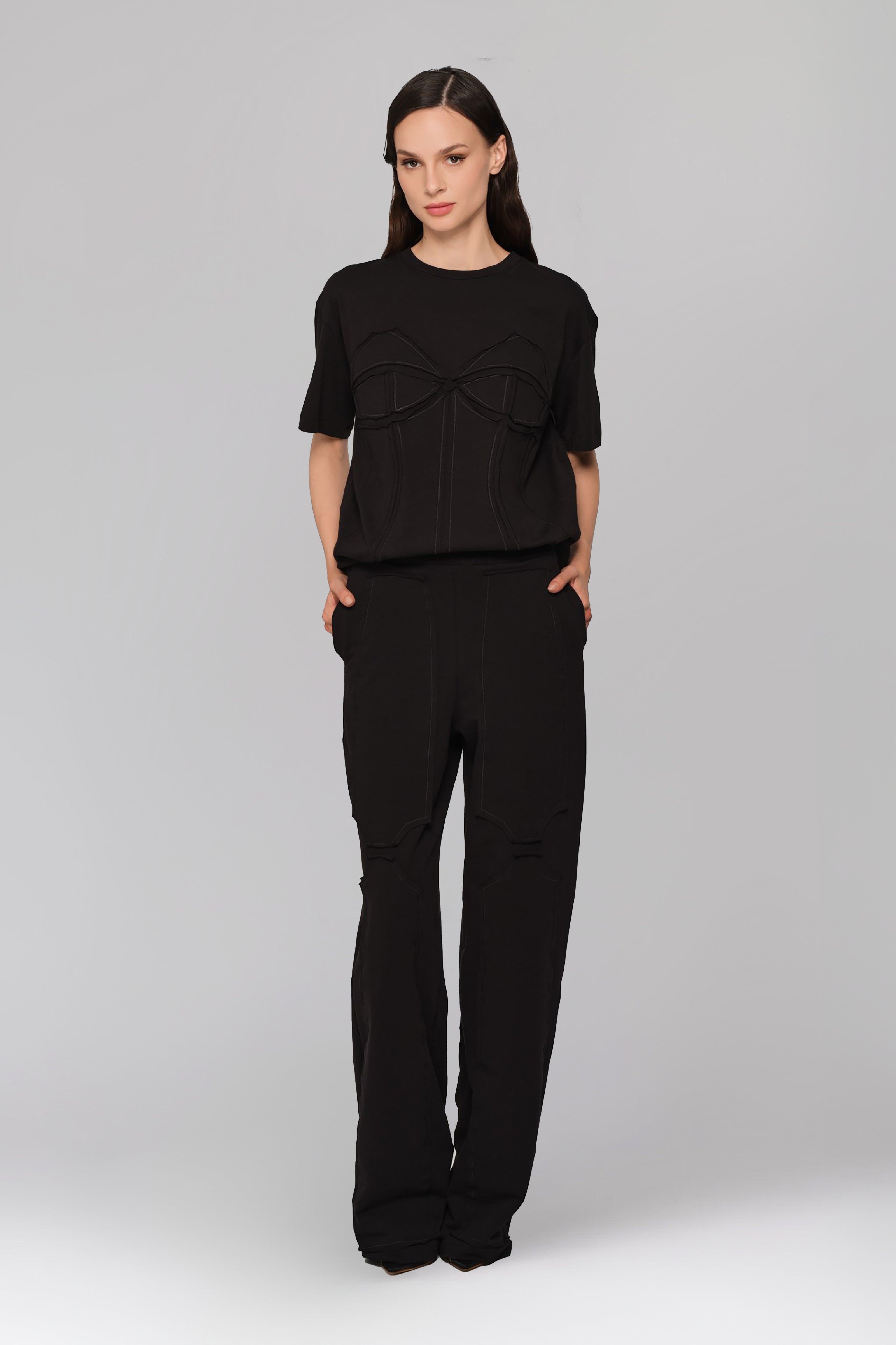 Deconstructed Sweatpants Black