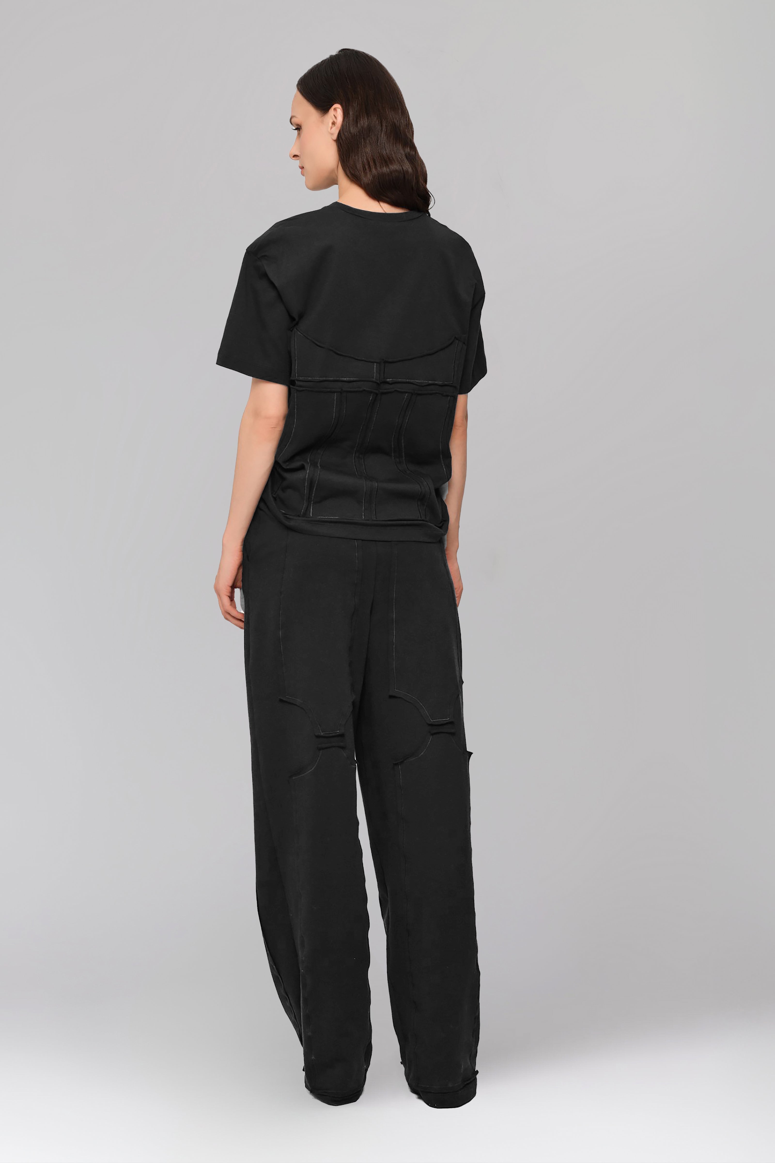 Deconstructed Sweatpants Black