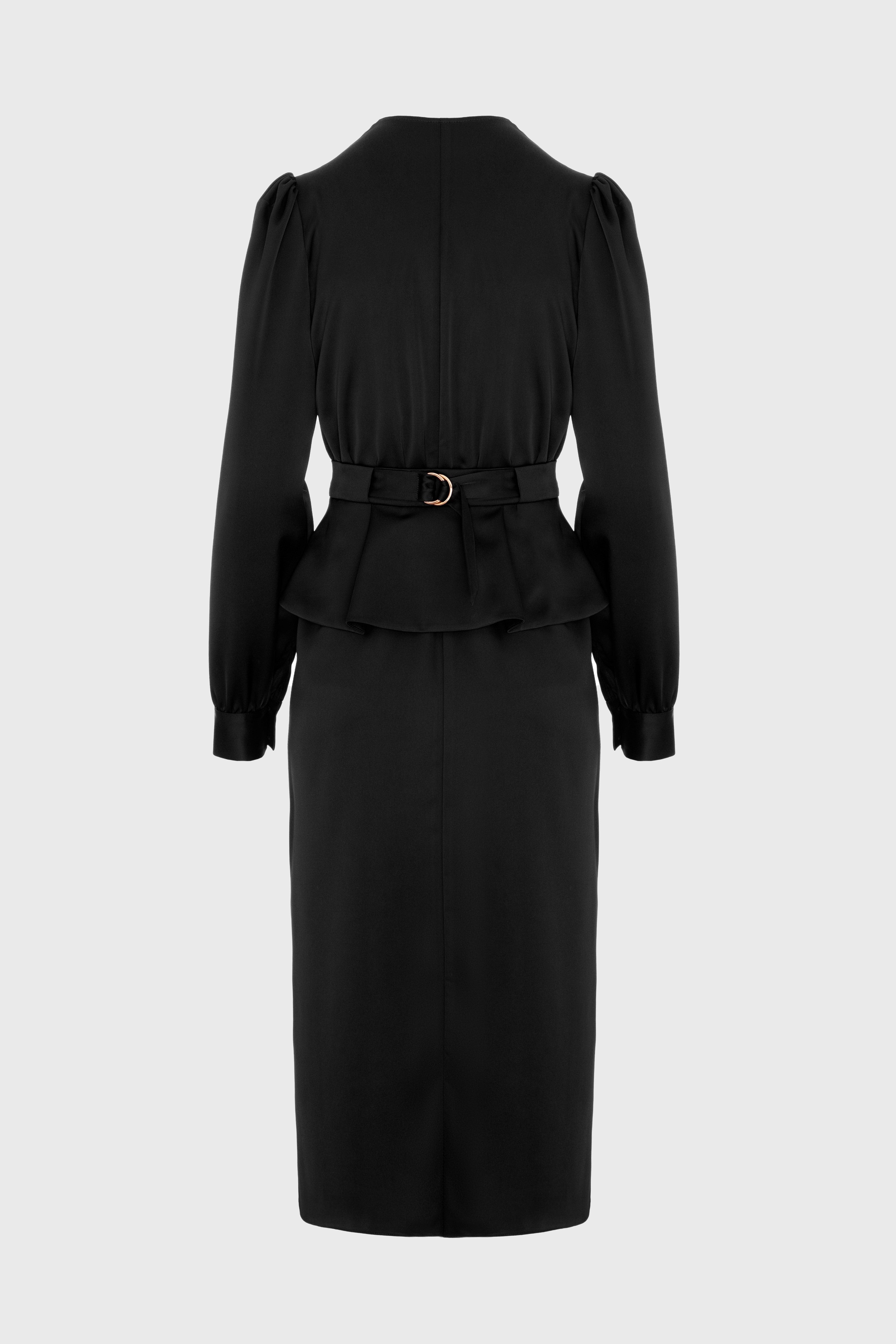 Fold Dress Black