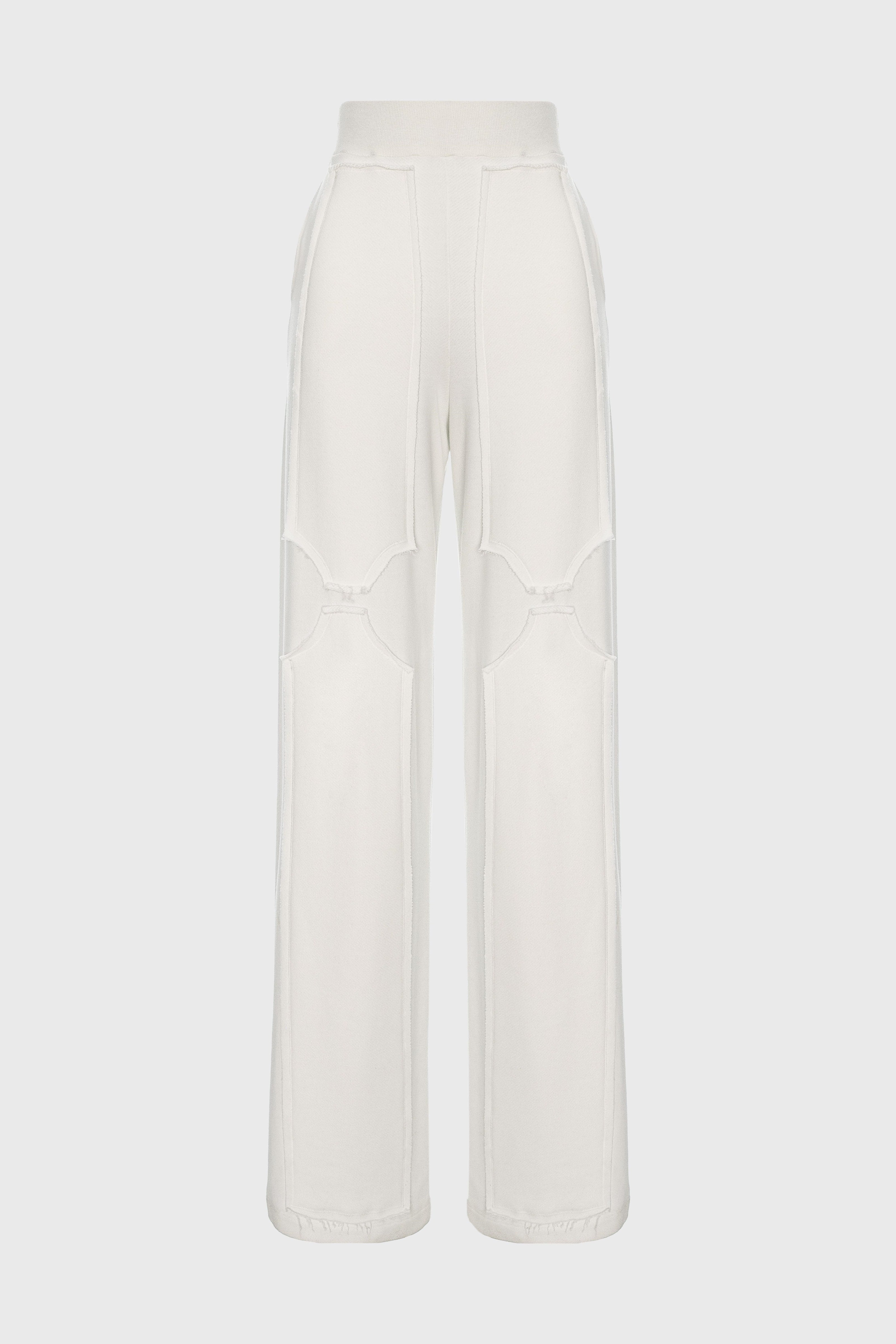 Deconstructed Sweatpants White