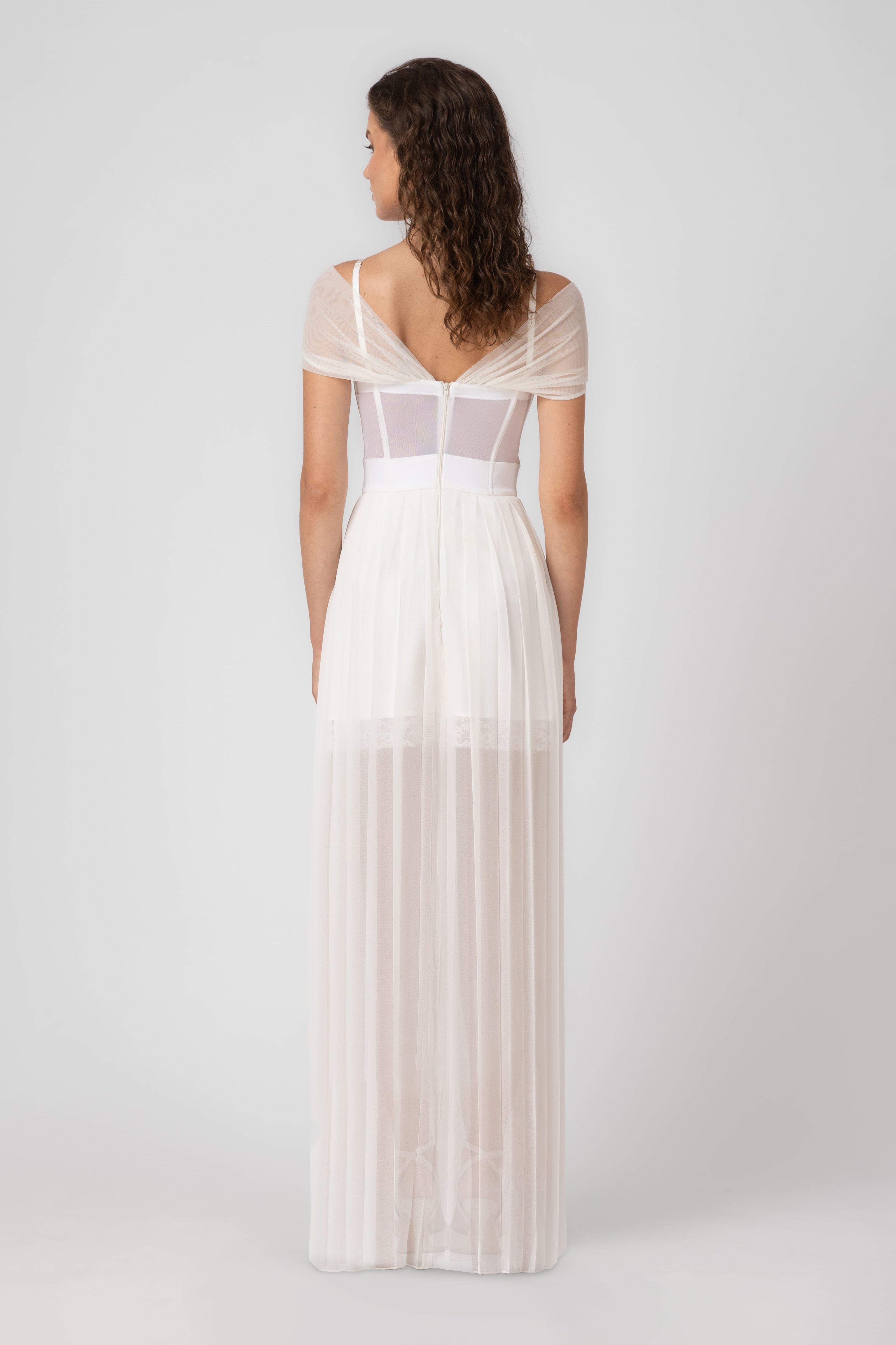 Utility Long Dress White