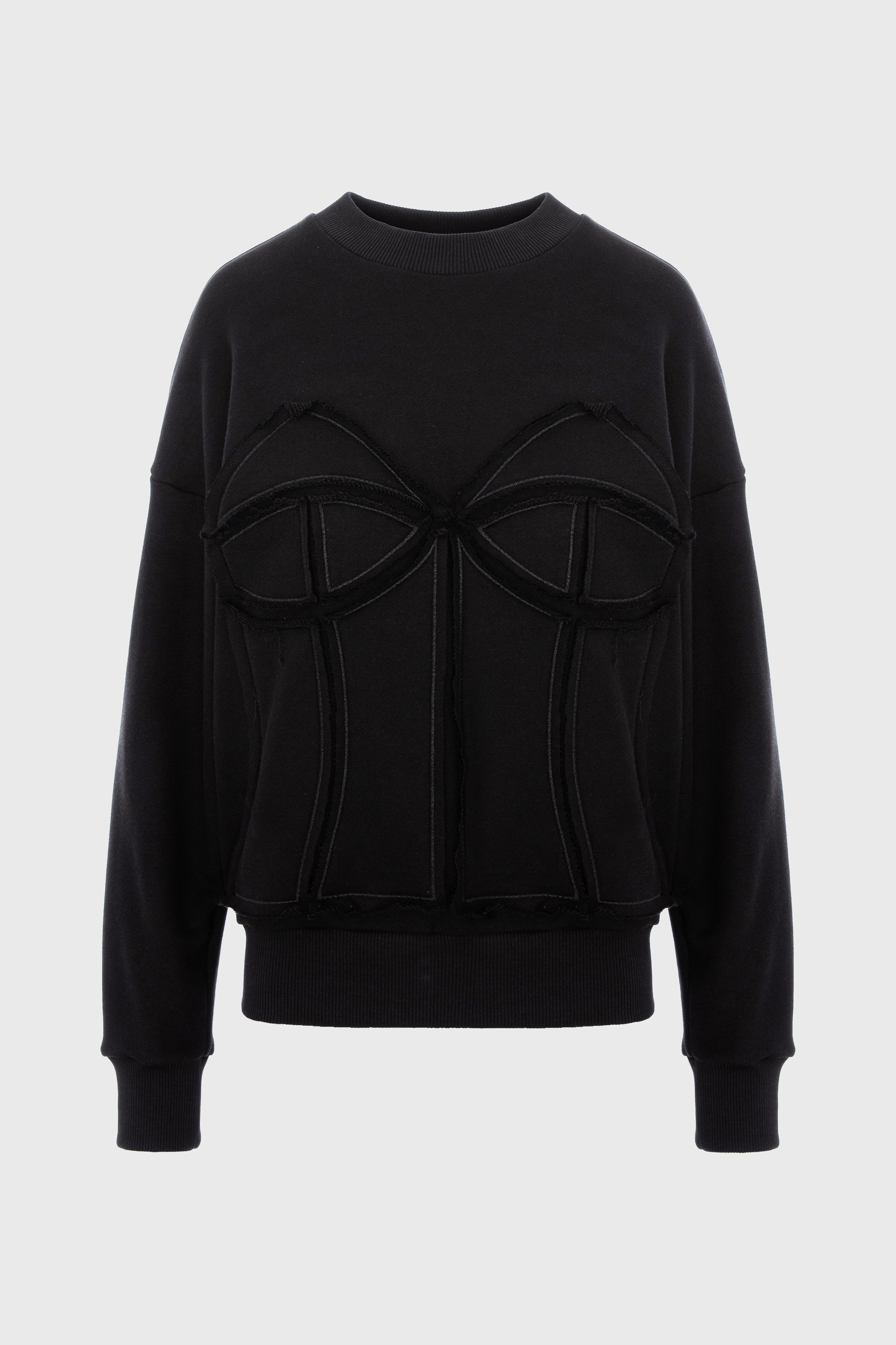 トップス Deconstructed SweatShirt Deconstructed Sweatshirt Black