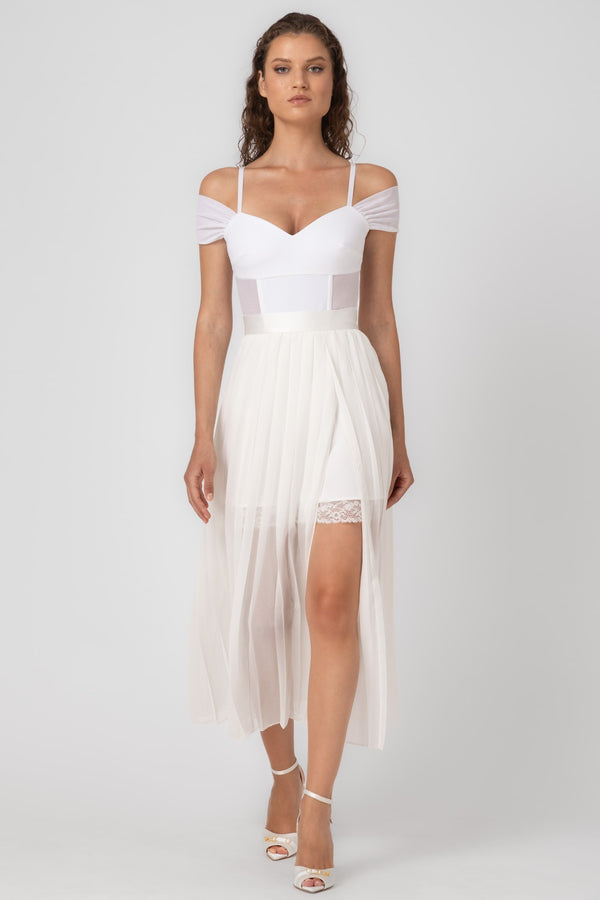 Utility Skirt White