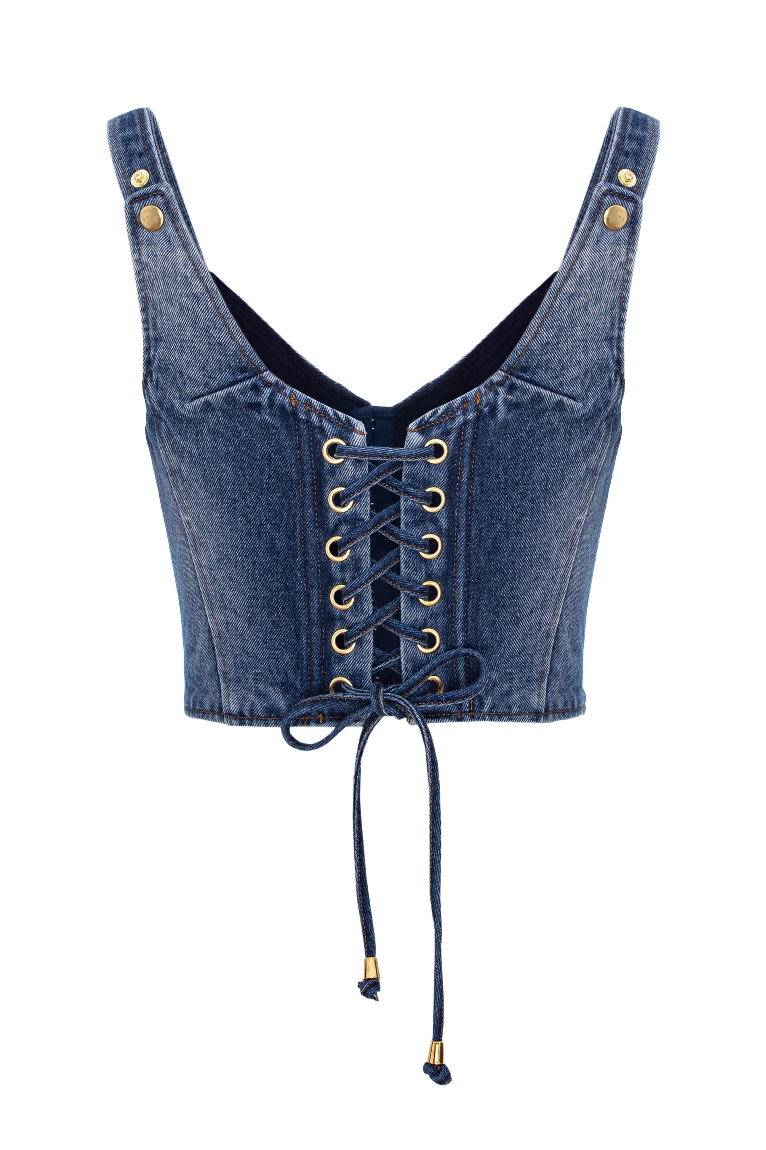 Corset Denim Bra Top