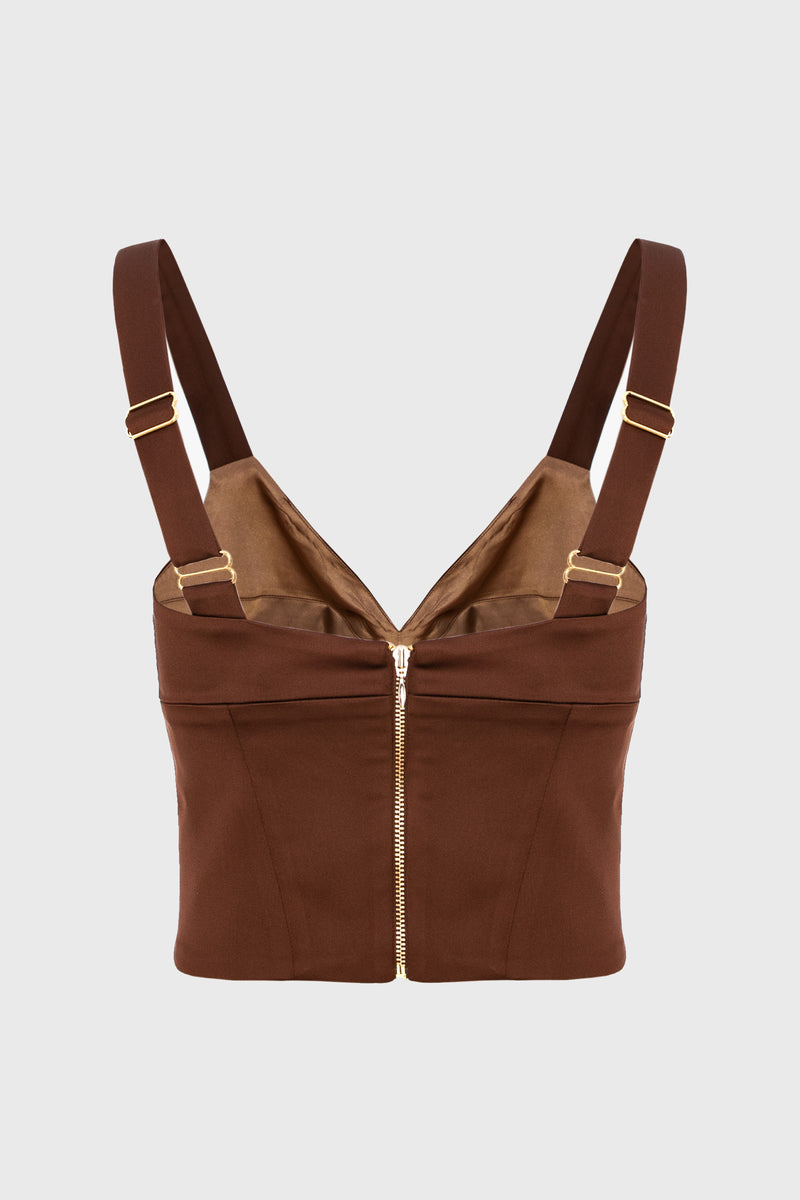 Haze Corset Brown