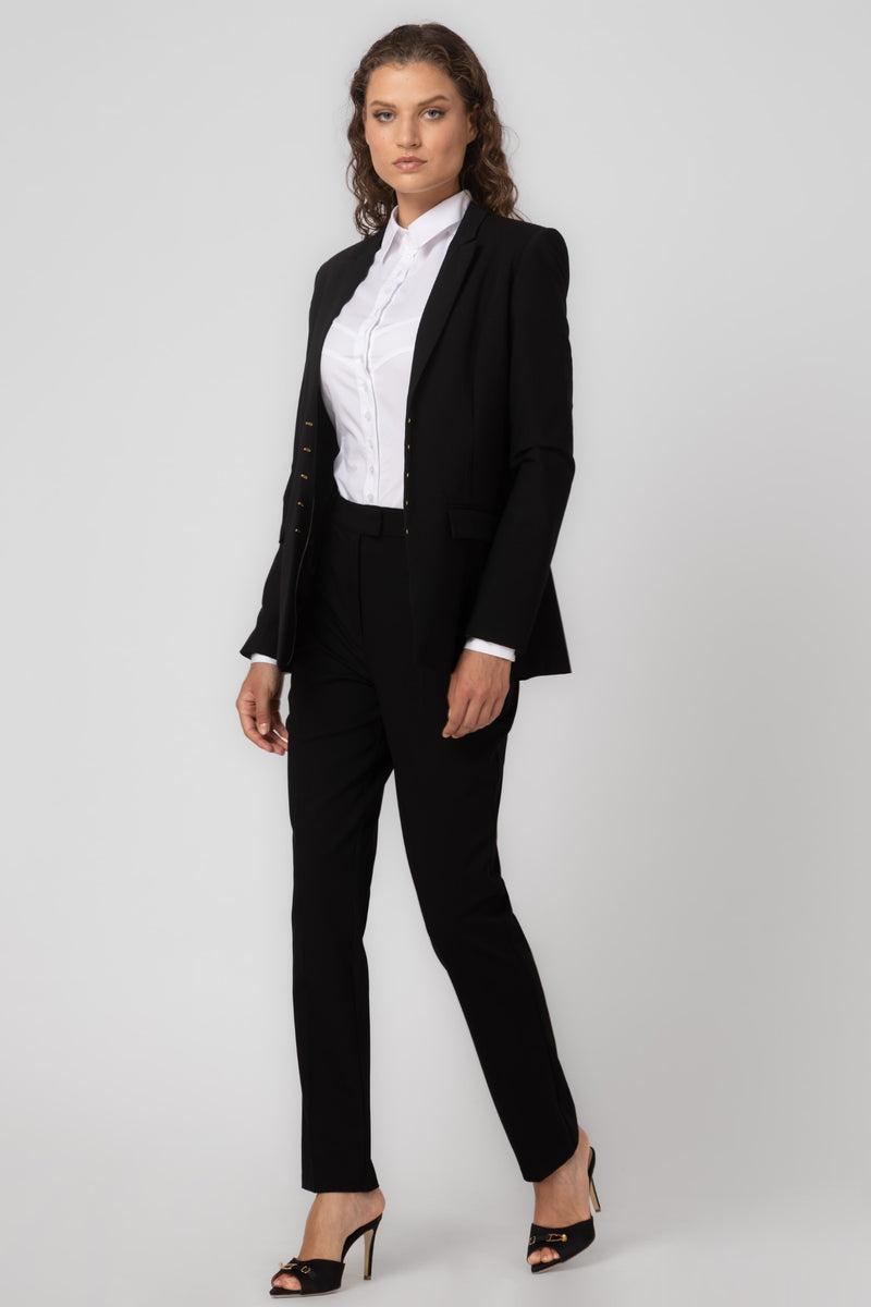 Formal Wool Blazer Black