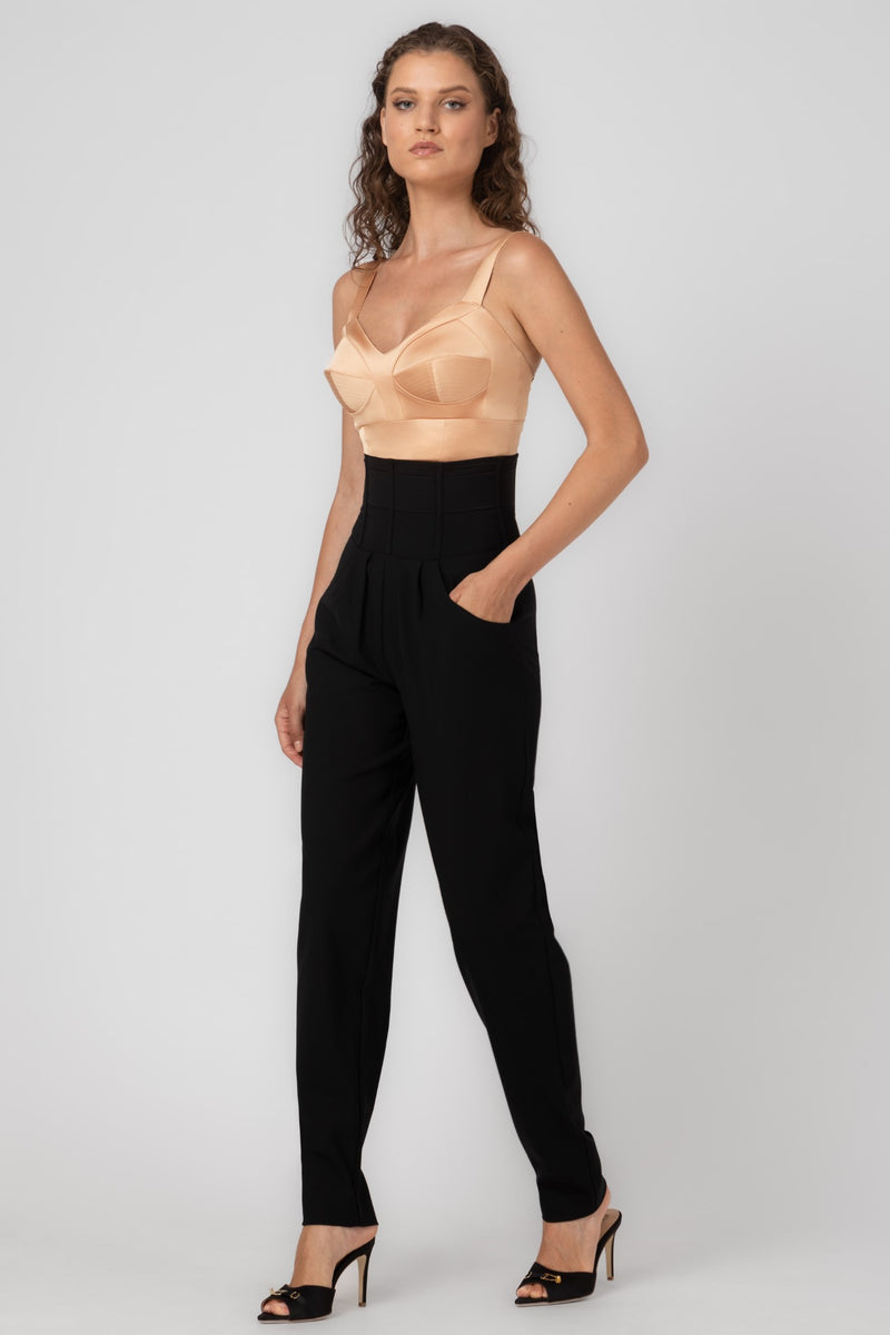 Satin Sculpt Bra Top Nude