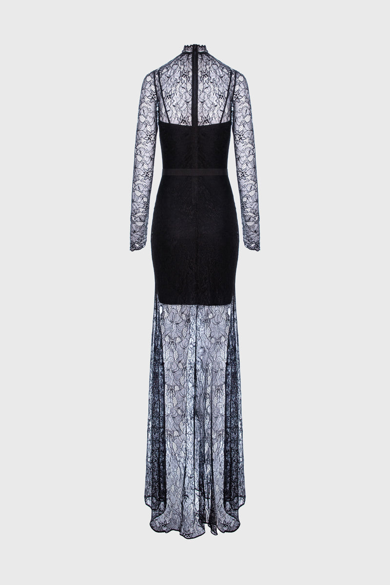 Mist Long Dress Black