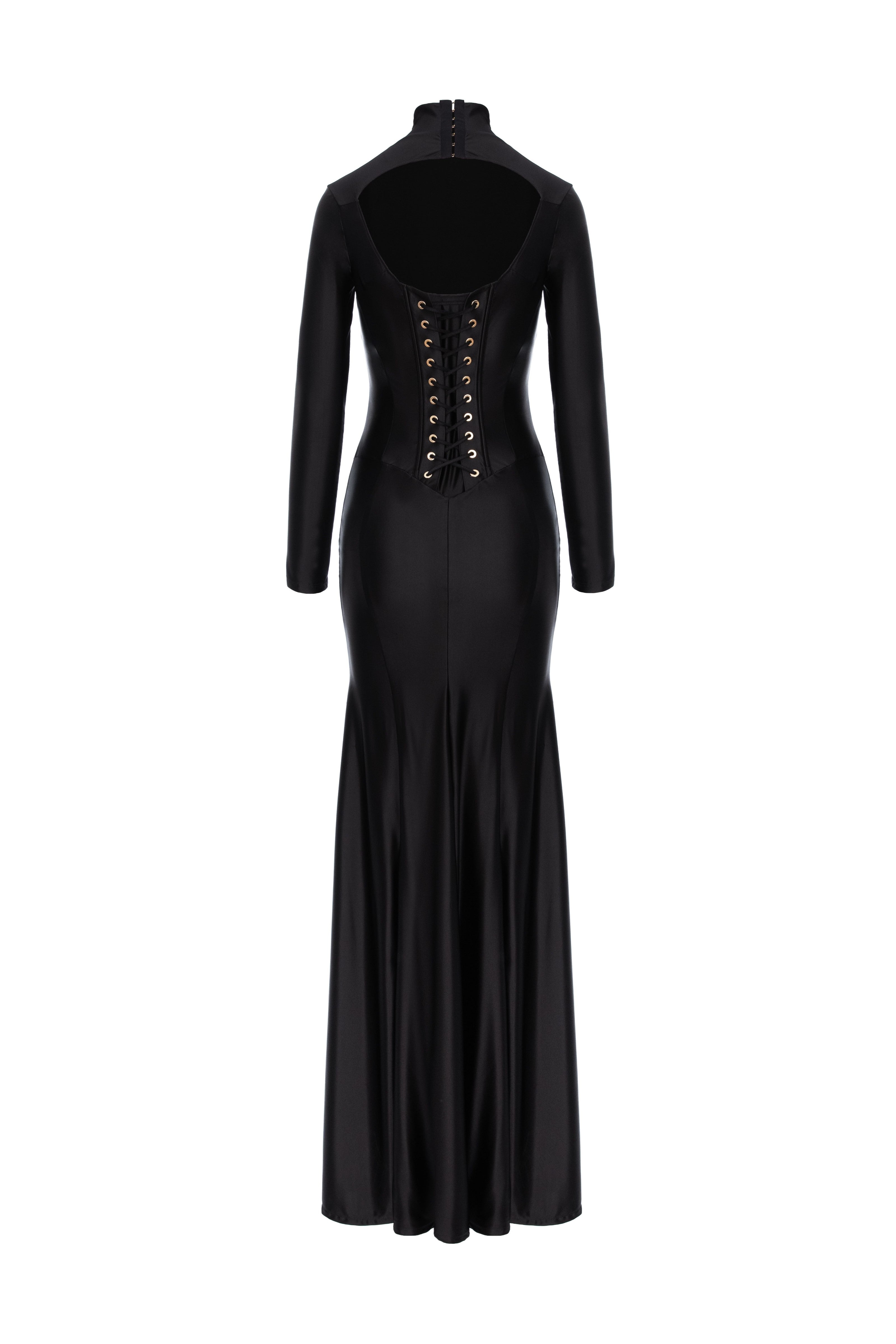 Cast Long Dress Black