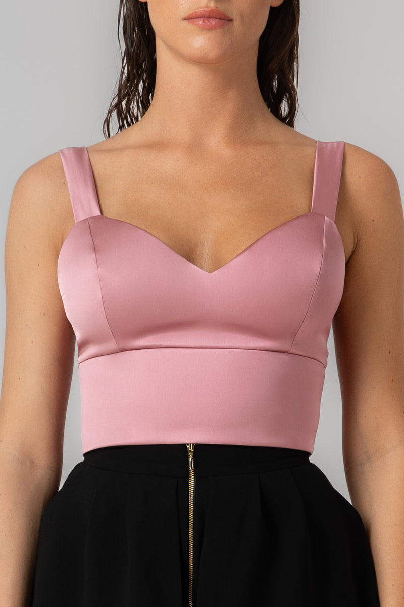 Candy Bra Top Dark Blush