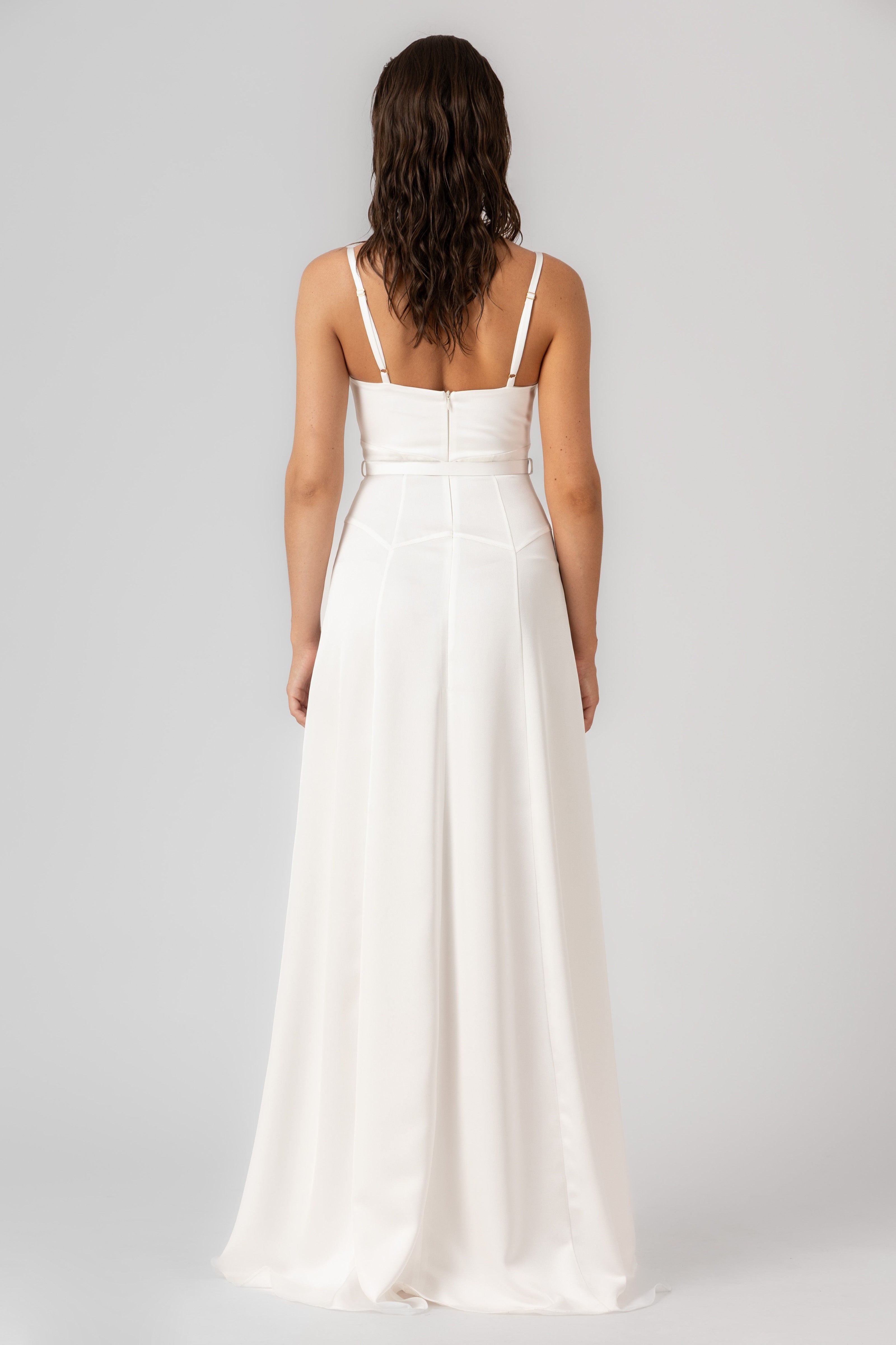 Blossom Long Dress White