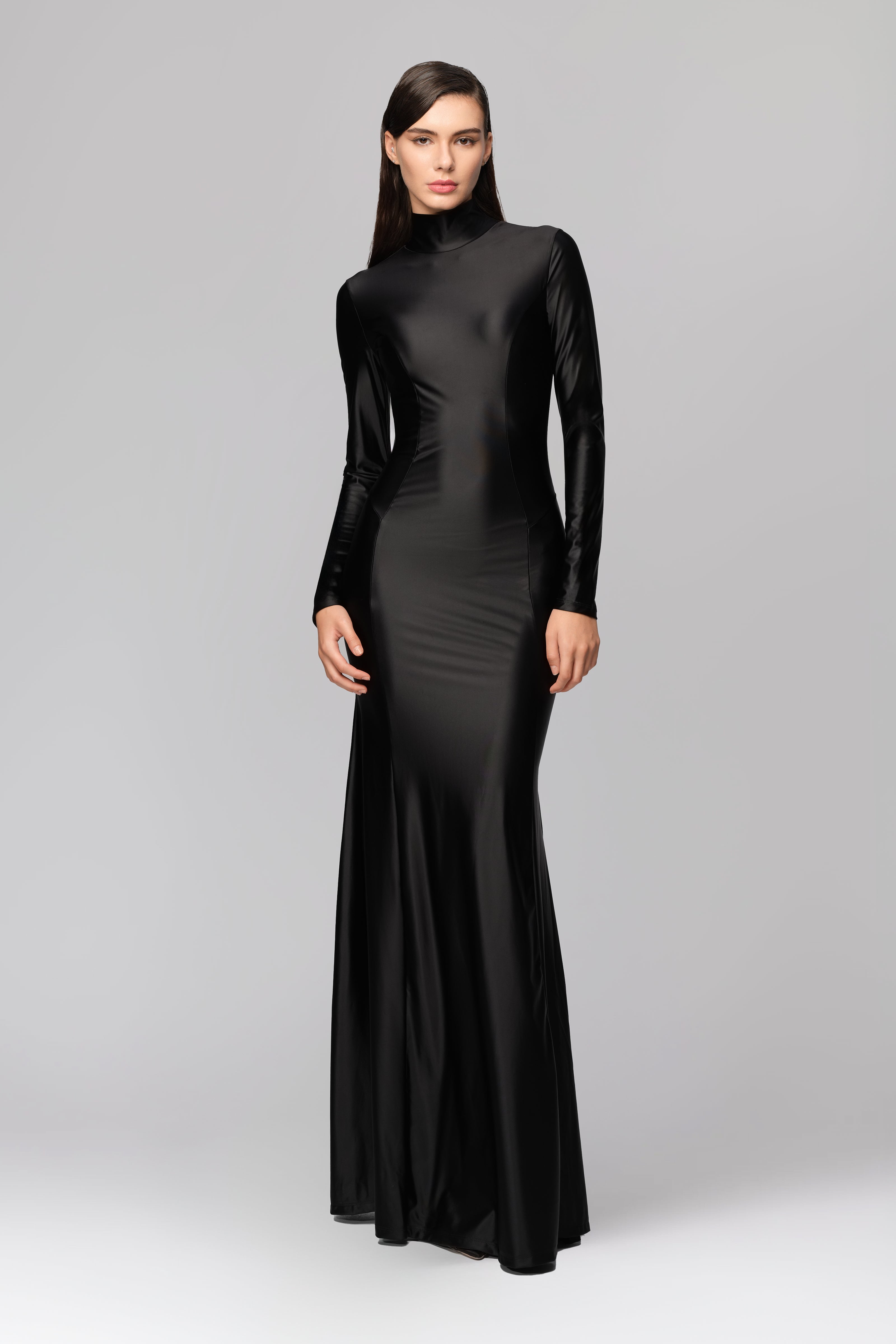 Cast Long Dress Black