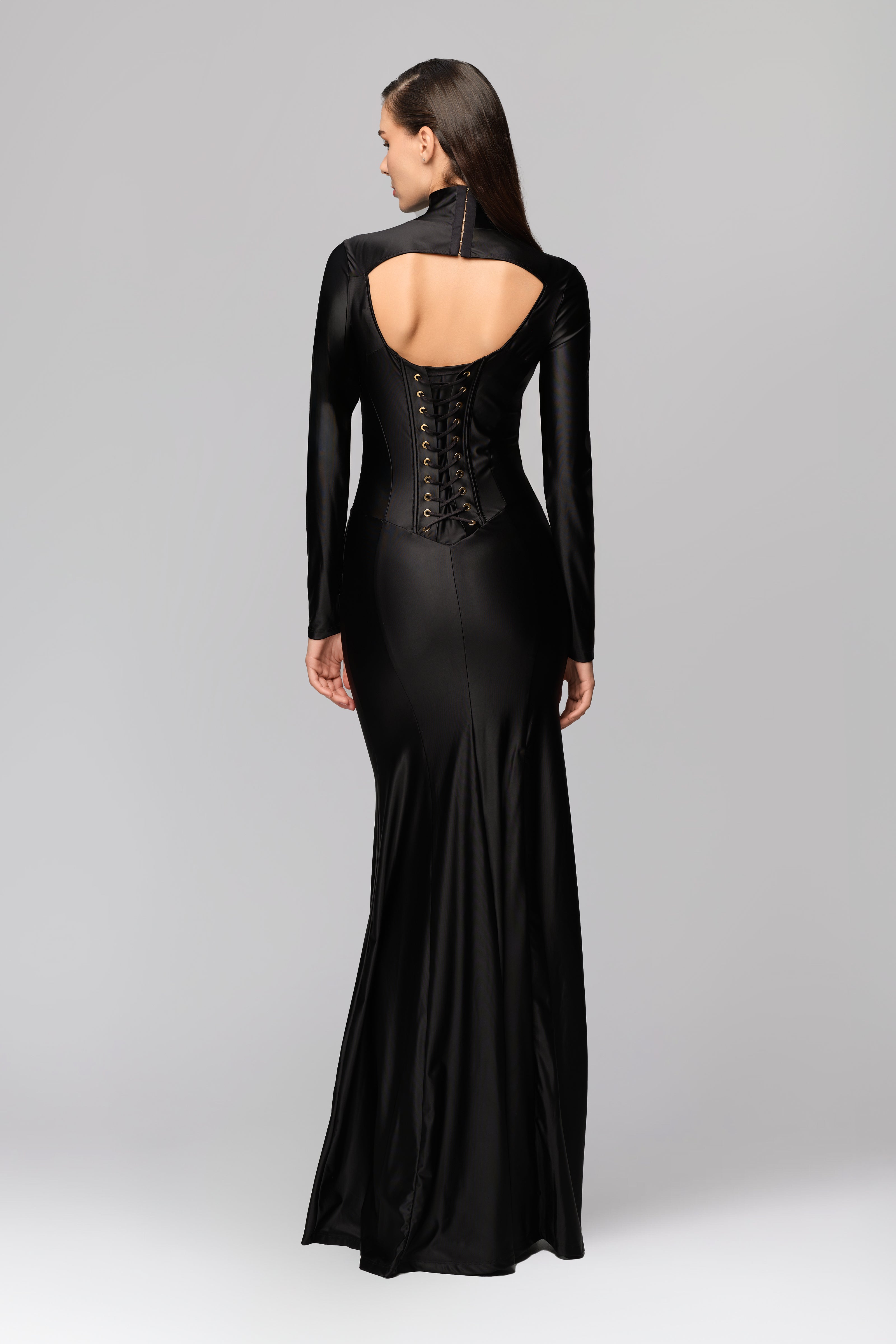 Cast Long Dress Black