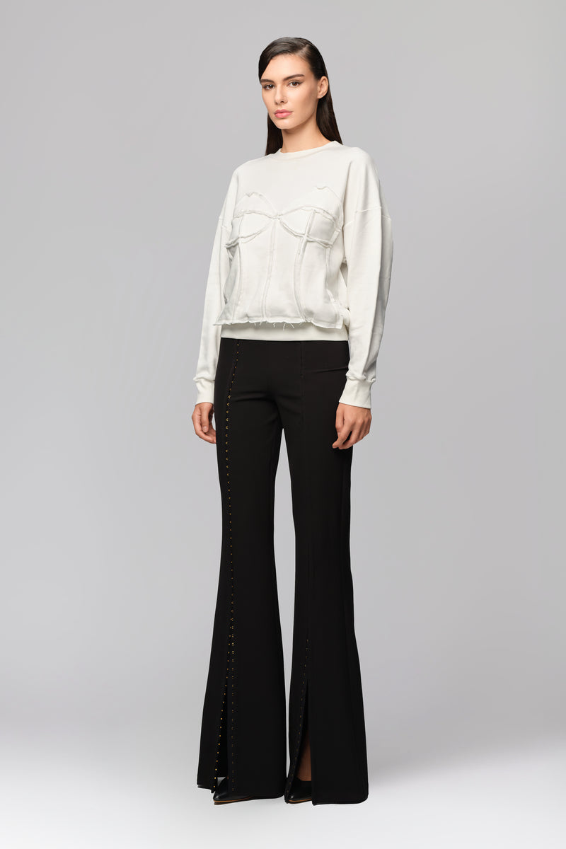 Deconstructed Sweatshirt White