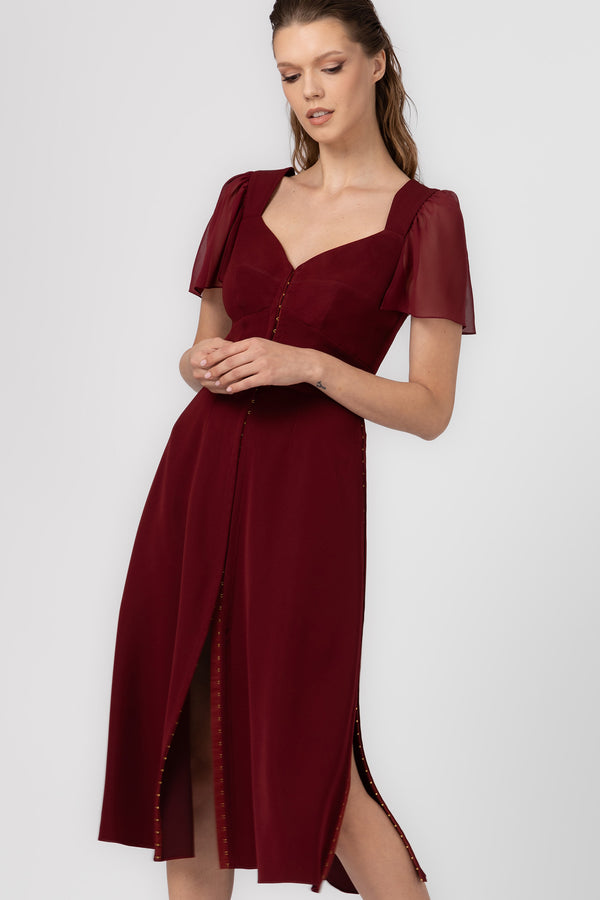 Diversion Dress Wine