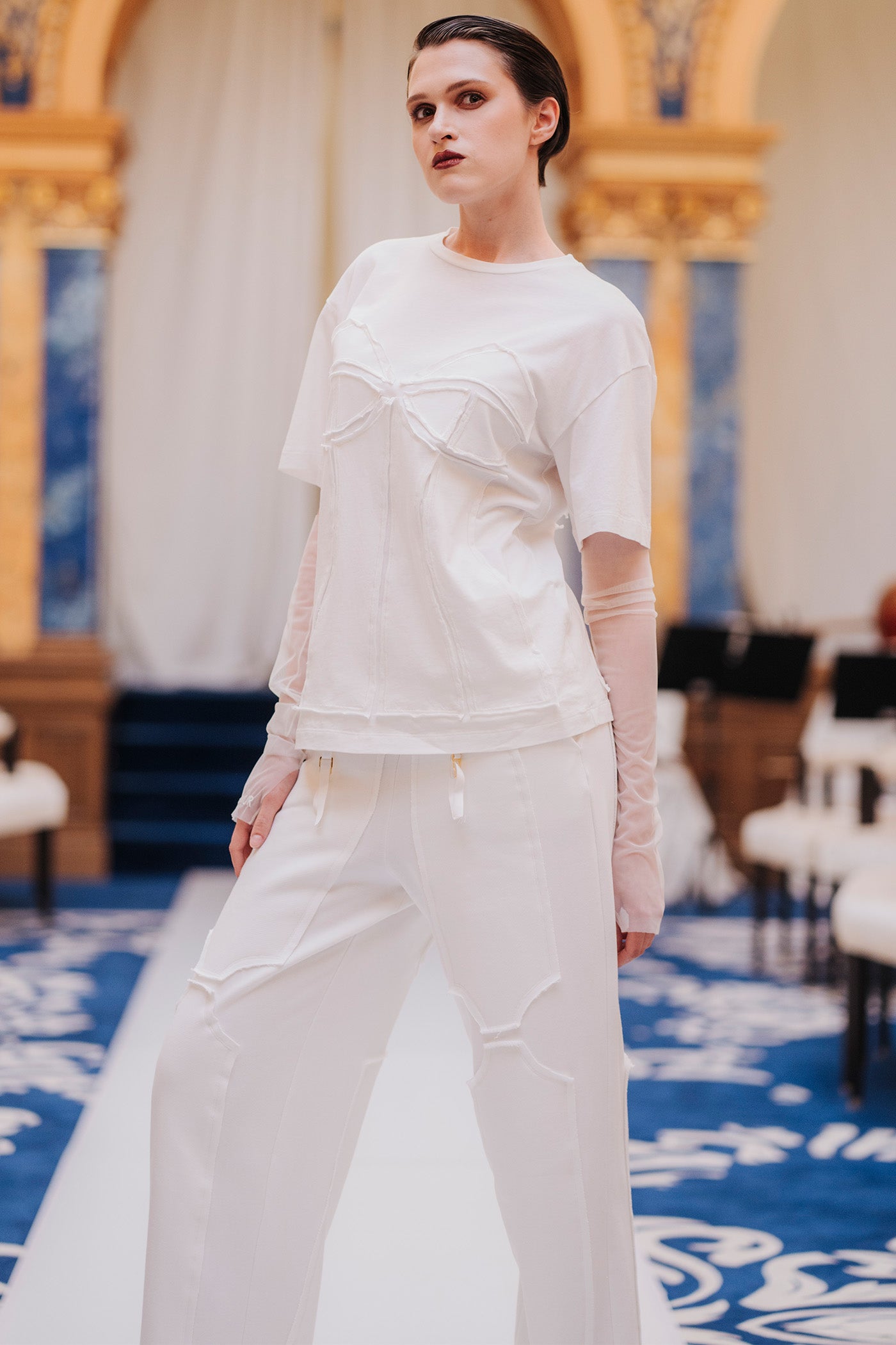 Deconstructed Sweatpants White