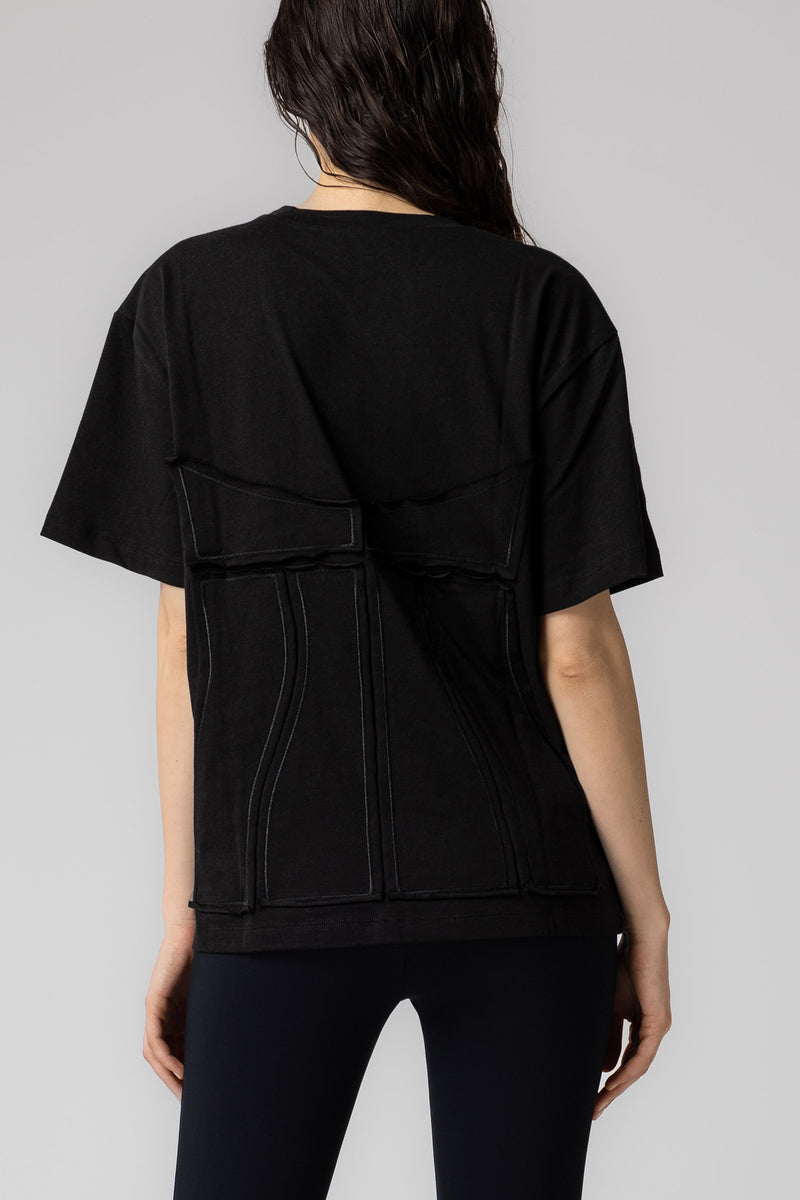 Deconstructed T-Shirt Black